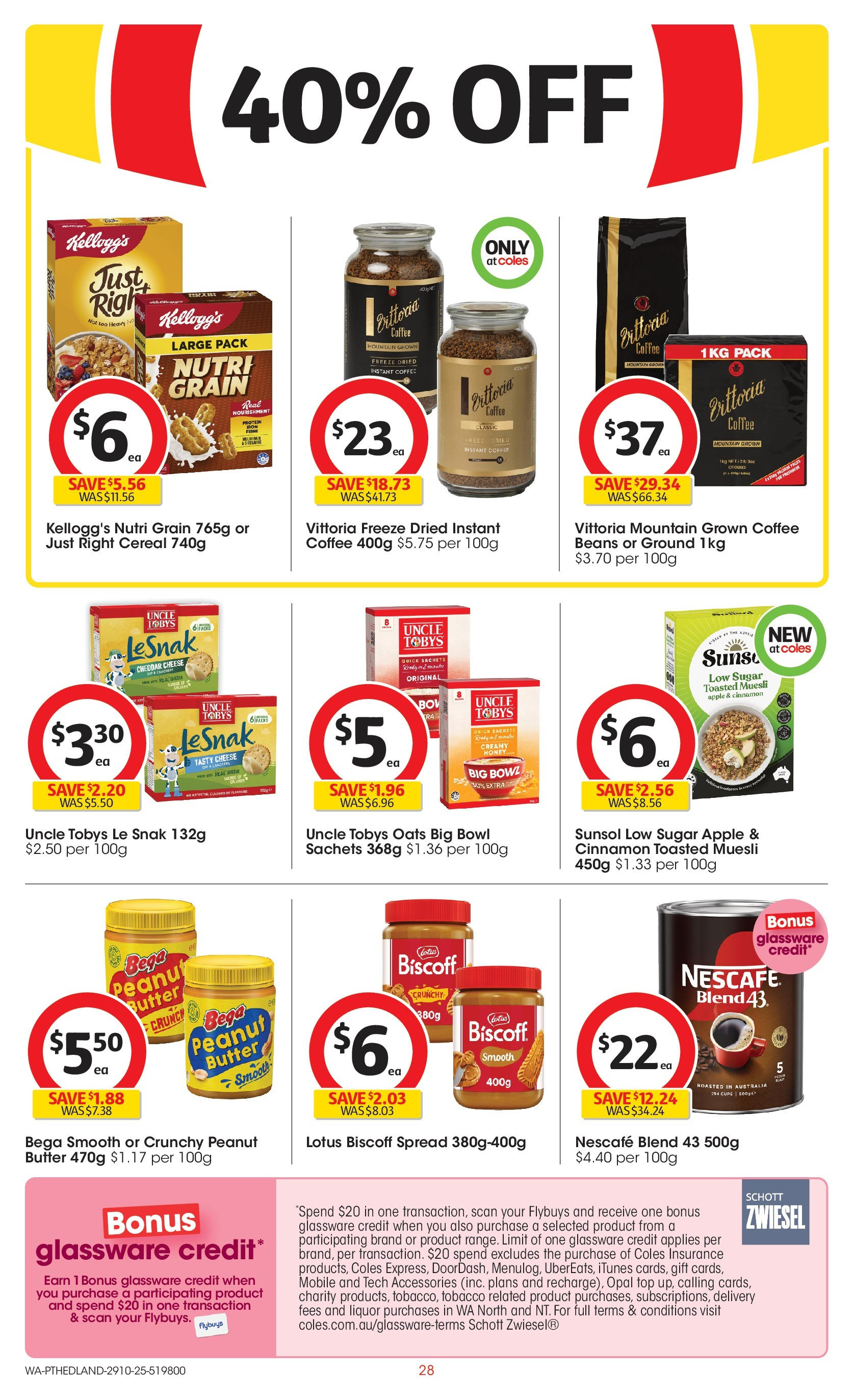 ﻿﻿Coles catalogue valid from 28/10/2025 > Online Australia | Page: 28 | Products: Cheese, Coffee, Cereal, Mobile