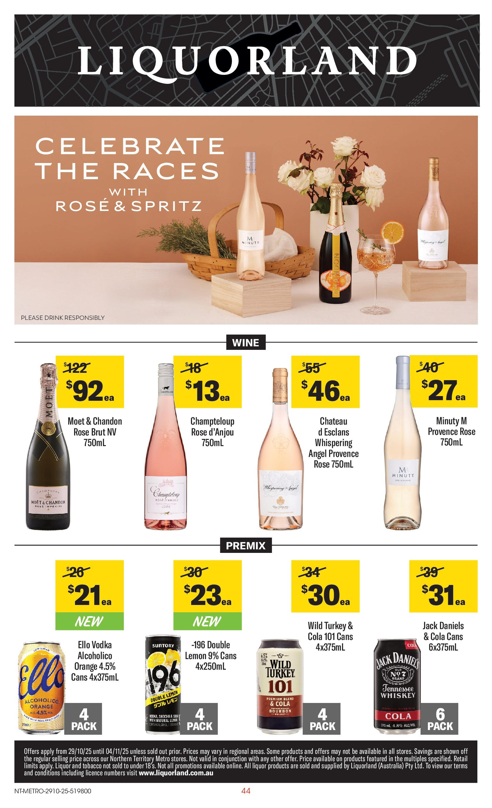﻿﻿Coles catalogue valid from 29/10/2025 > Online Australia | Page: 44 | Products: Wine, Vodka, Lemon, Turkey