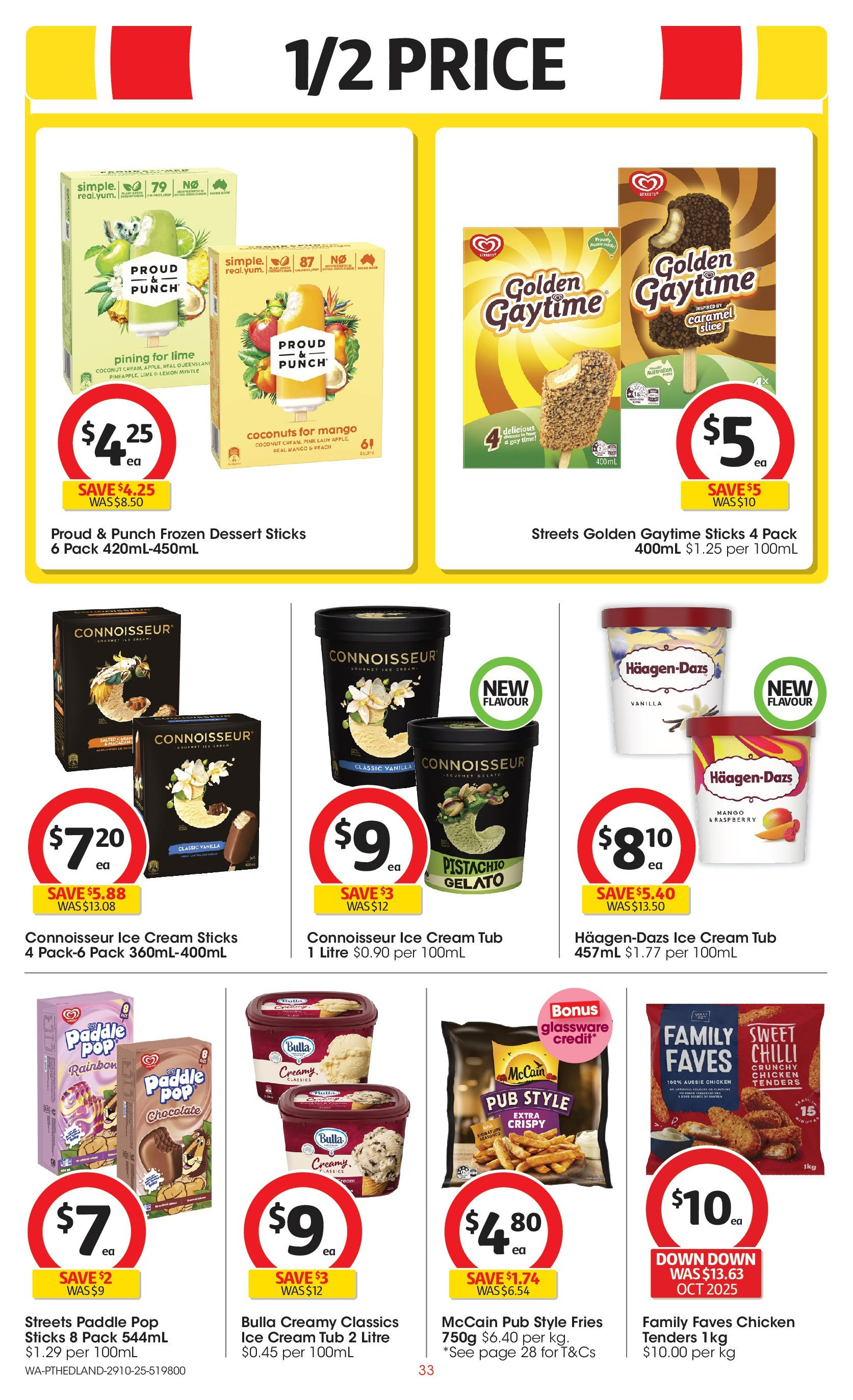 ﻿﻿Coles catalogue valid from 28/10/2025 > Online Australia | Page: 33 | Products: Glassware, Ice cream, Mango, Lime