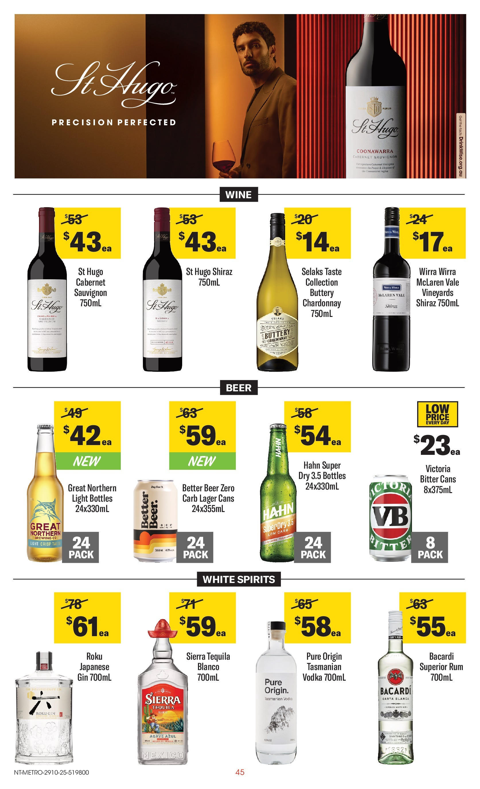 ﻿﻿Coles catalogue valid from 29/10/2025 > Online Australia | Page: 45 | Products: Wine, Beer, Gin, Vodka