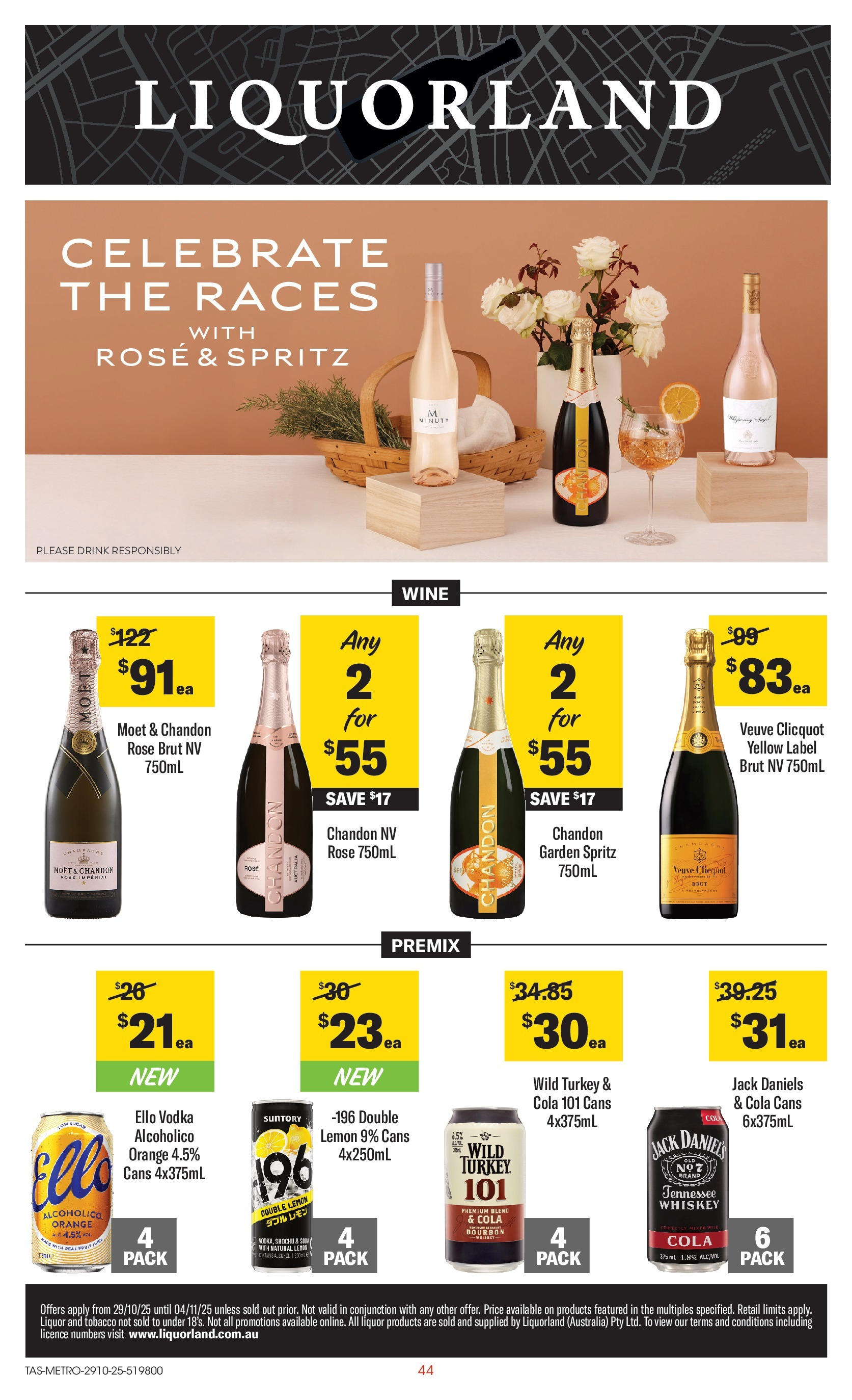 ﻿﻿Coles catalogue valid from 29/10/2025 > Online Australia | Page: 44 | Products: Vodka, Whiskey, Lemon, Turkey