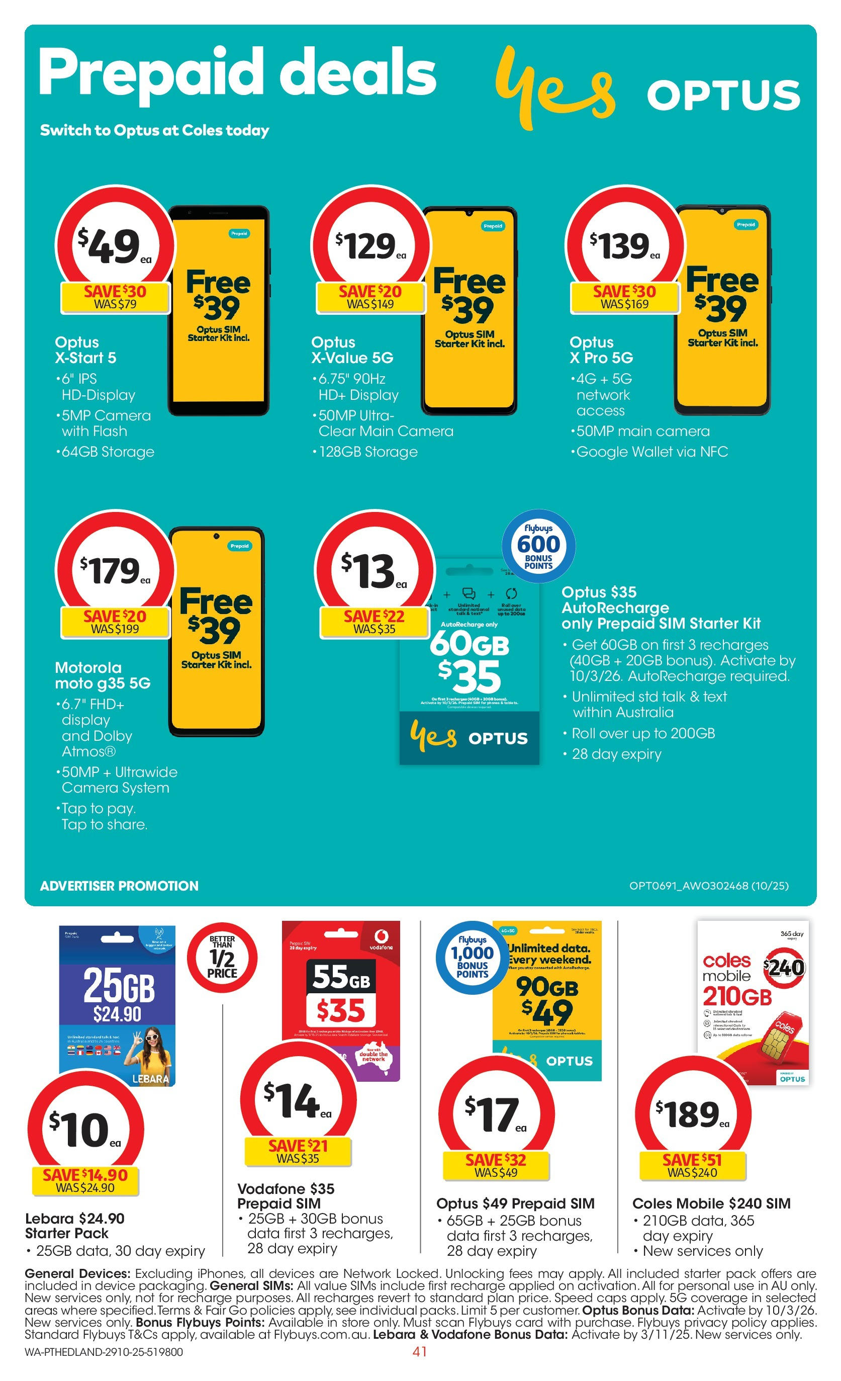 ﻿﻿Coles catalogue valid from 28/10/2025 > Online Australia | Page: 41 | Products: Tap, Wallet, Device, Mobile