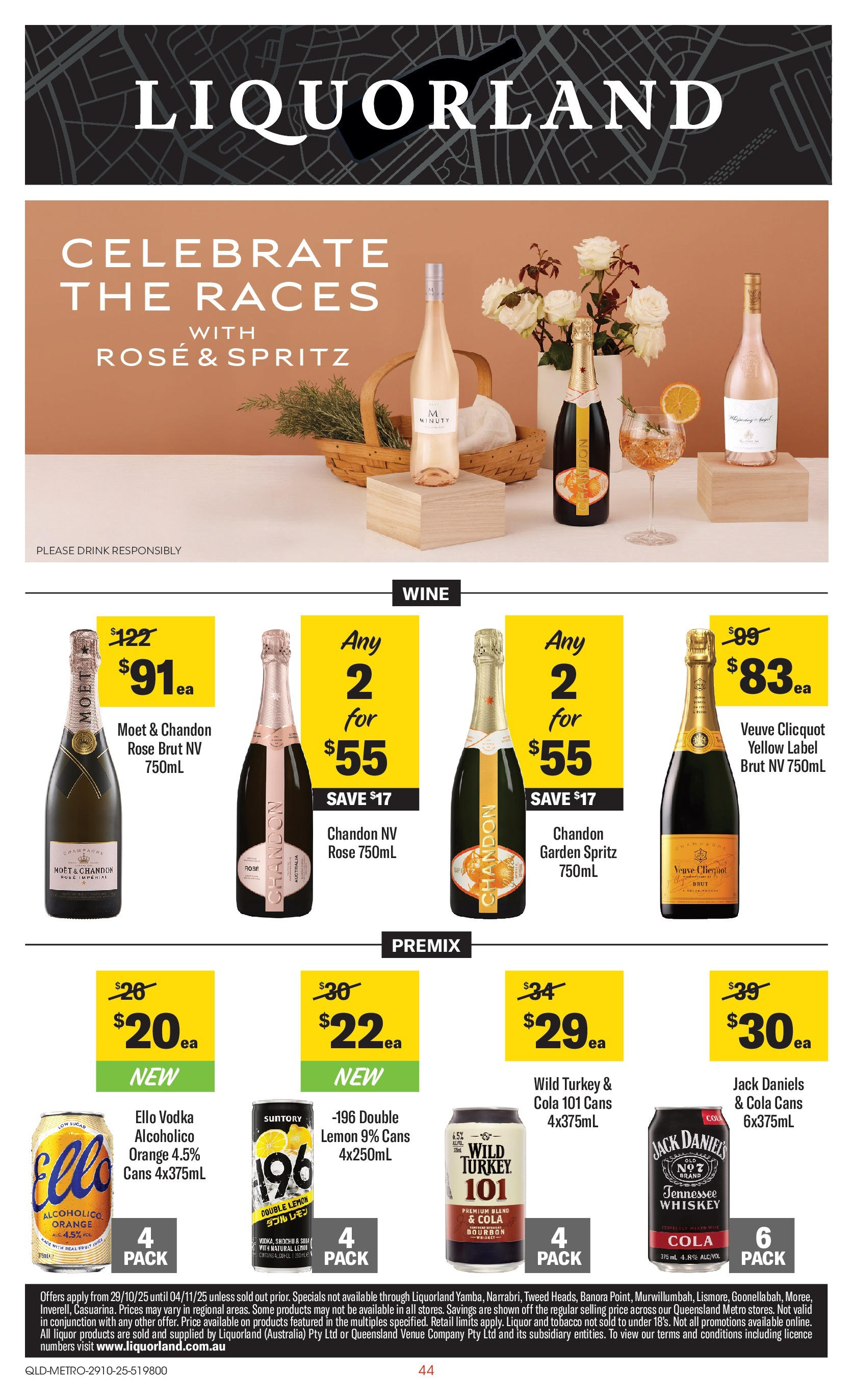 ﻿﻿Coles catalogue valid from 29/10/2025 > Online Australia | Page: 44 | Products: Wine, Bourbon, Whiskey, Turkey