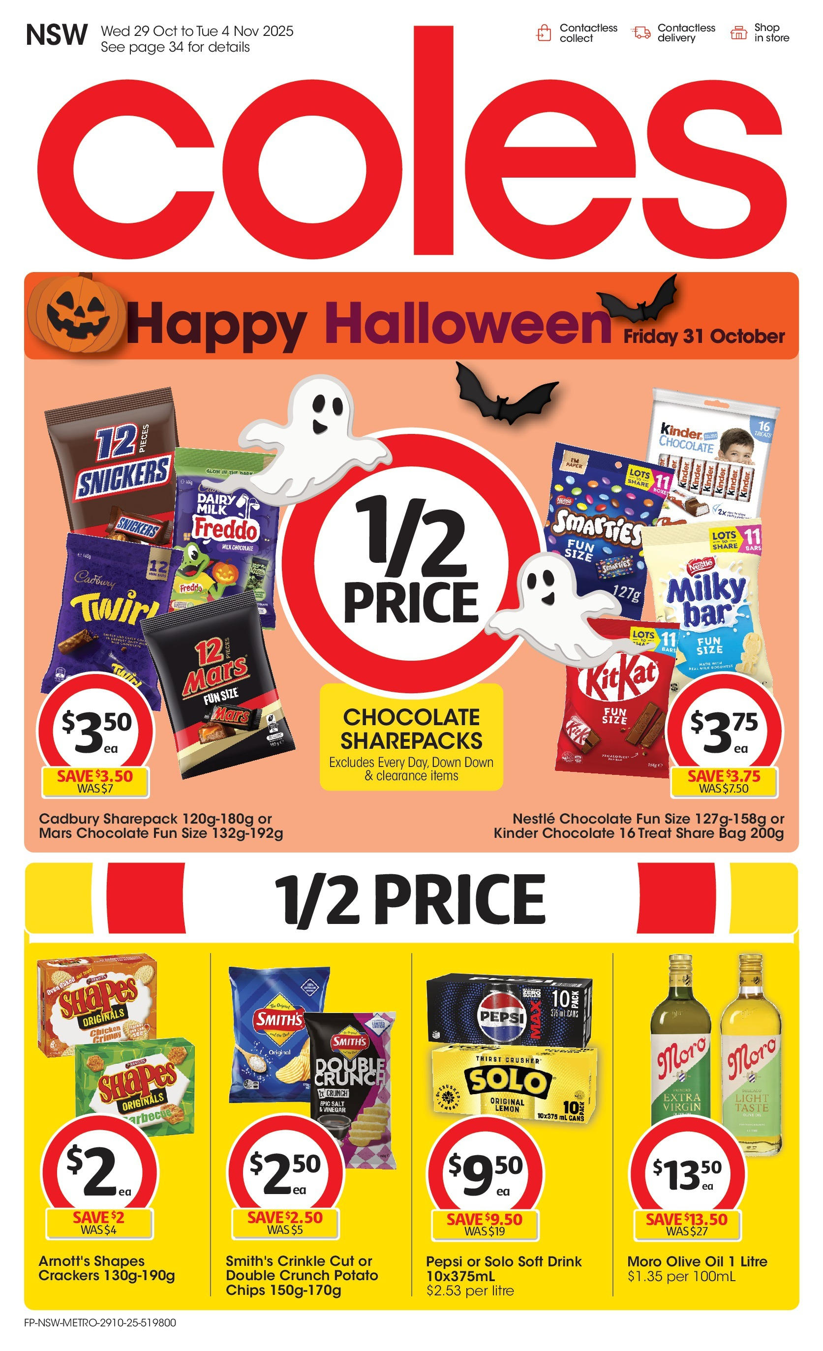 ﻿﻿Coles catalogue valid from 28/10/2025 > Online Australia | Page: 1 | Products: Dairy, Oil, Chocolate, Vinegar