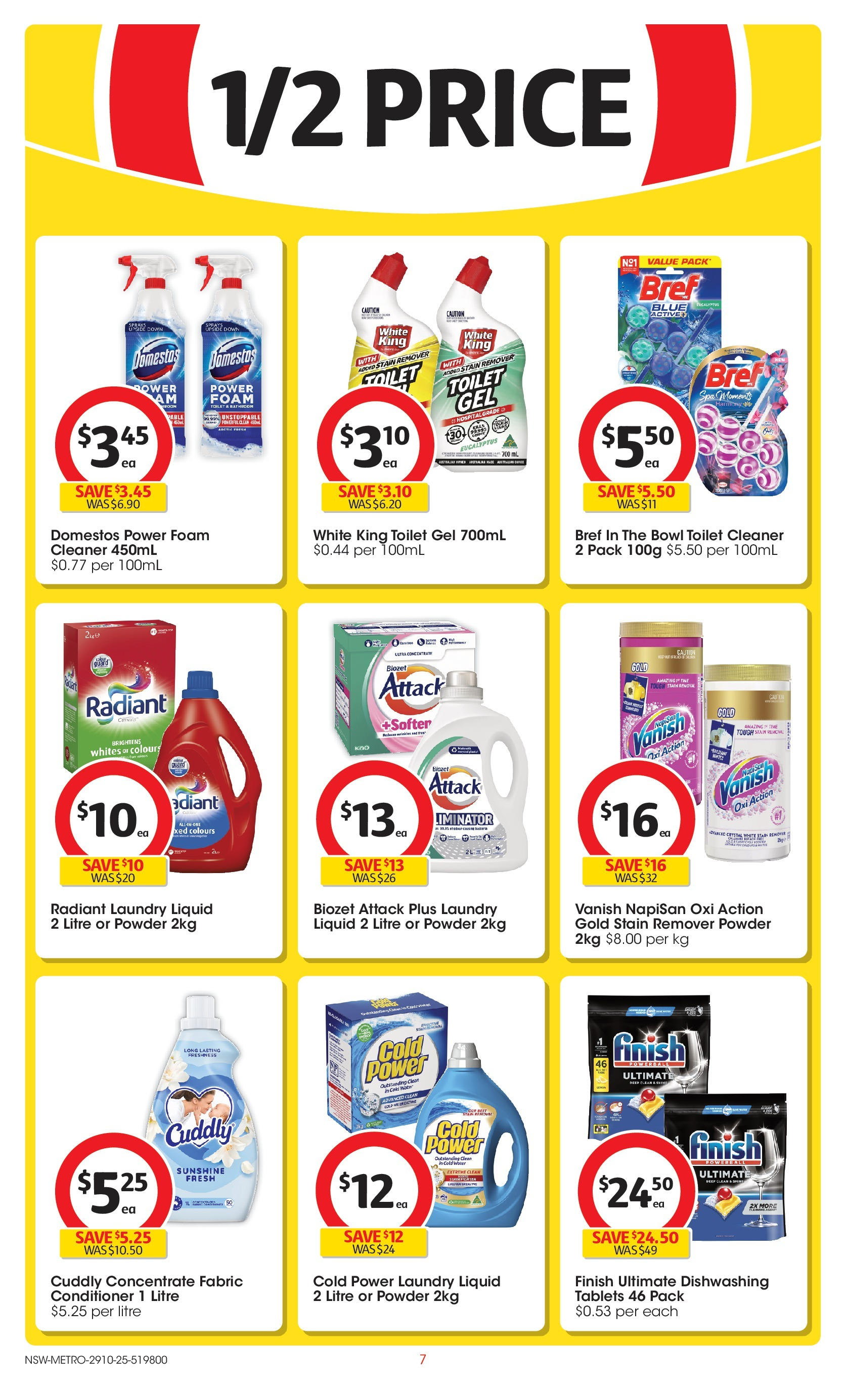 ﻿﻿Coles catalogue valid from 28/10/2025 > Online Australia | Page: 7 | Products: Toilet, Conditioner, Stain remover, Water