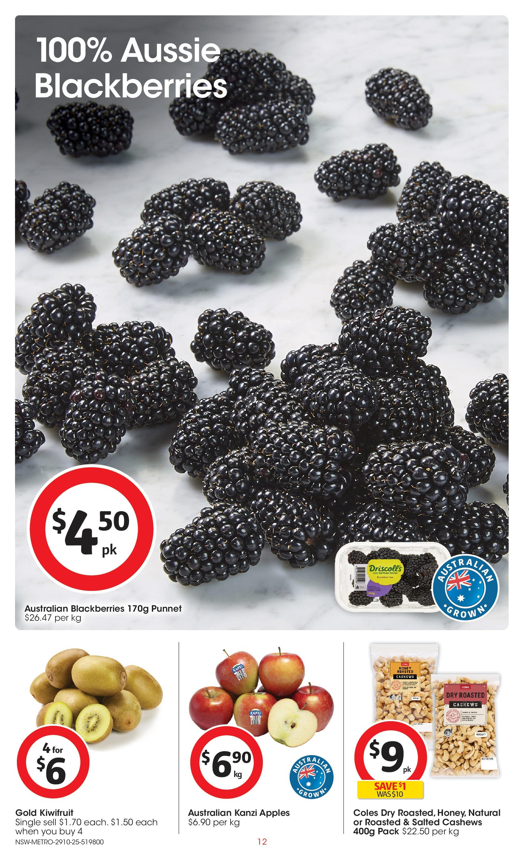 ﻿﻿Coles catalogue valid from 28/10/2025 > Online Australia | Page: 12 | Products: Honey, Apples, Kiwifruit