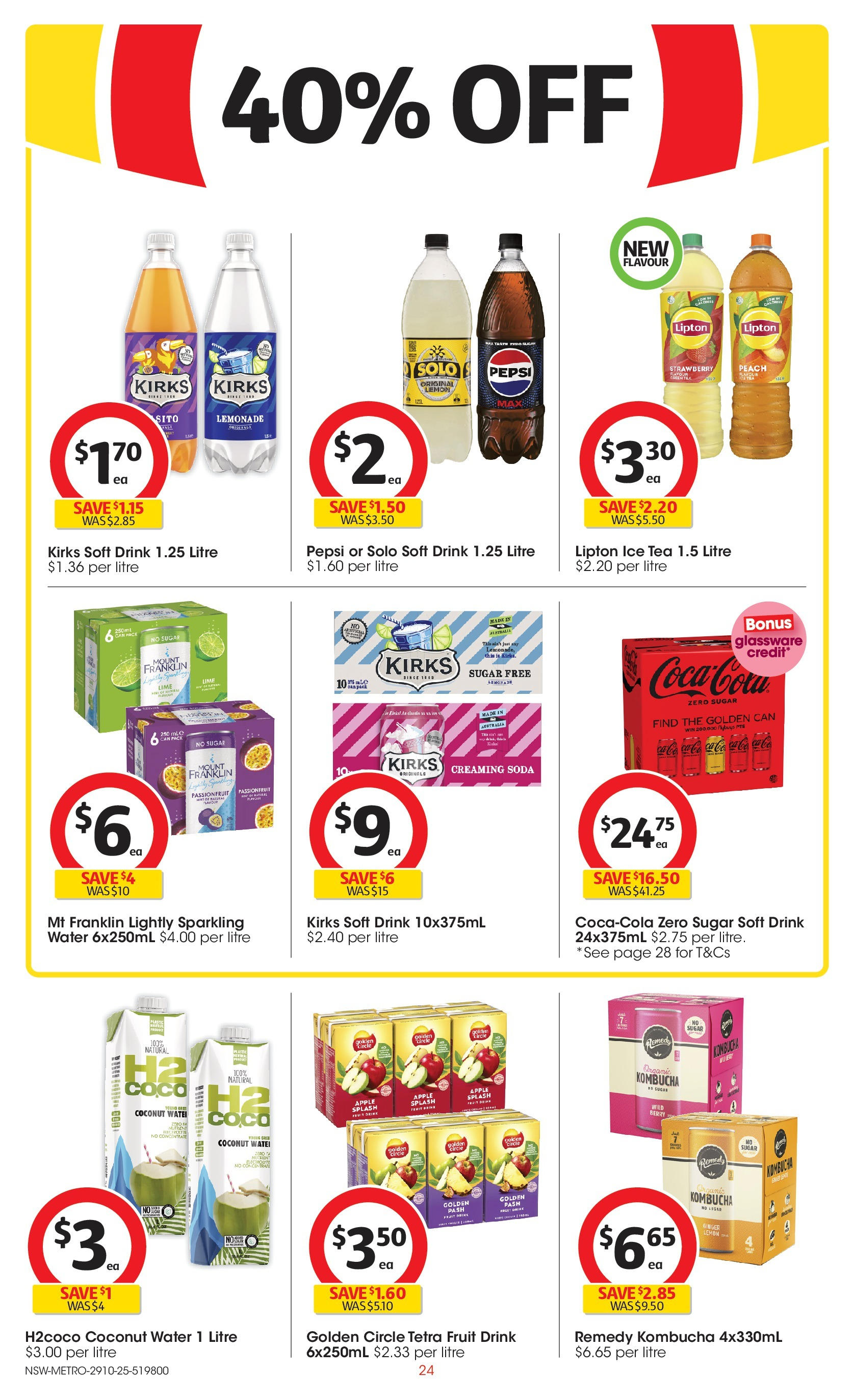 ﻿﻿Coles catalogue valid from 28/10/2025 > Online Australia | Page: 24 | Products: Ginger, Pepsi, Water, Sugar
