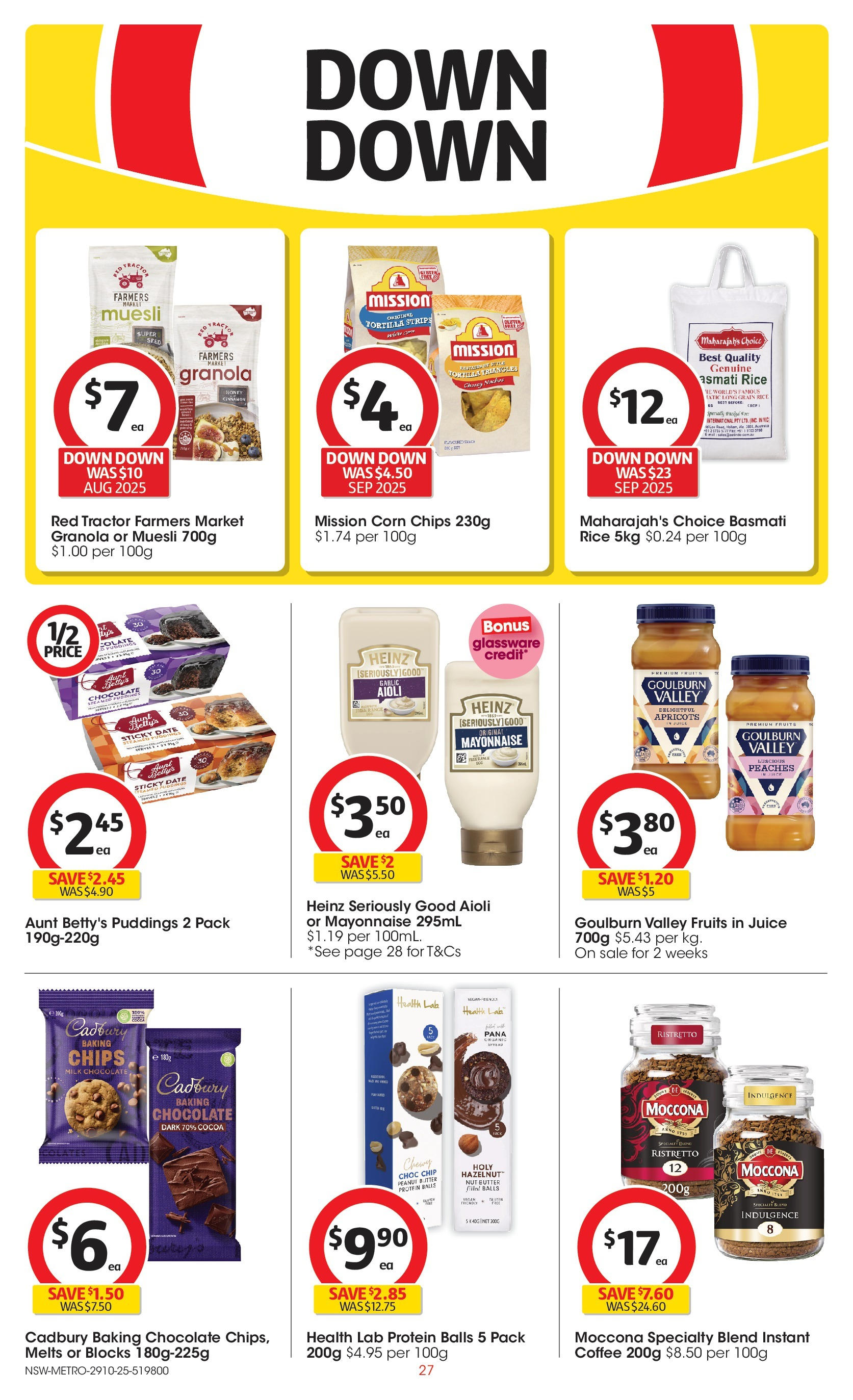 ﻿﻿Coles catalogue valid from 28/10/2025 > Online Australia | Page: 27 | Products: Coffee, Granola, Chips, Date