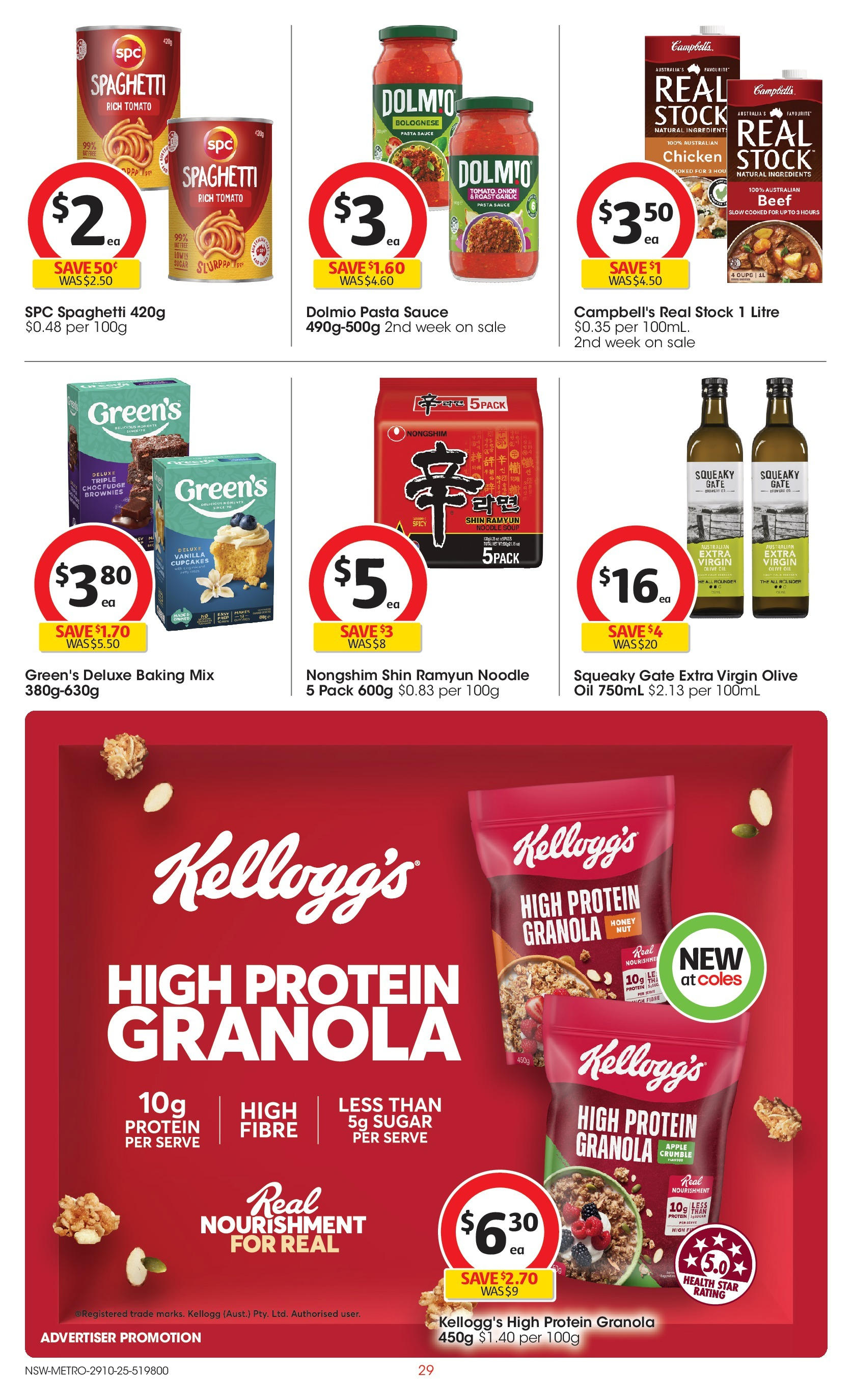 ﻿﻿Coles catalogue valid from 28/10/2025 > Online Australia | Page: 29 | Products: Chicken, Beef, Sauce, Sugar