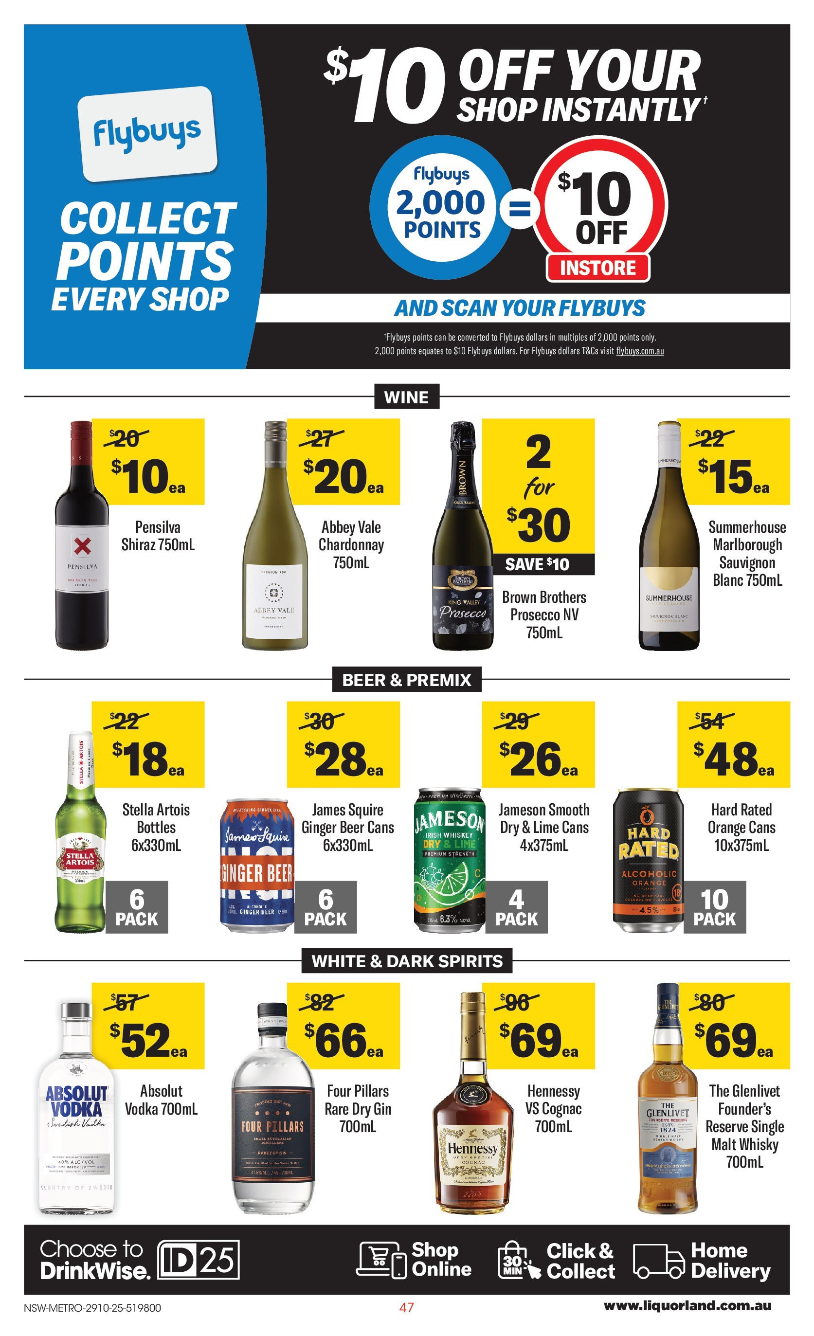 ﻿﻿Coles catalogue valid from 28/10/2025 > Online Australia | Page: 47 | Products: Wine, Beer, Gin, Lime