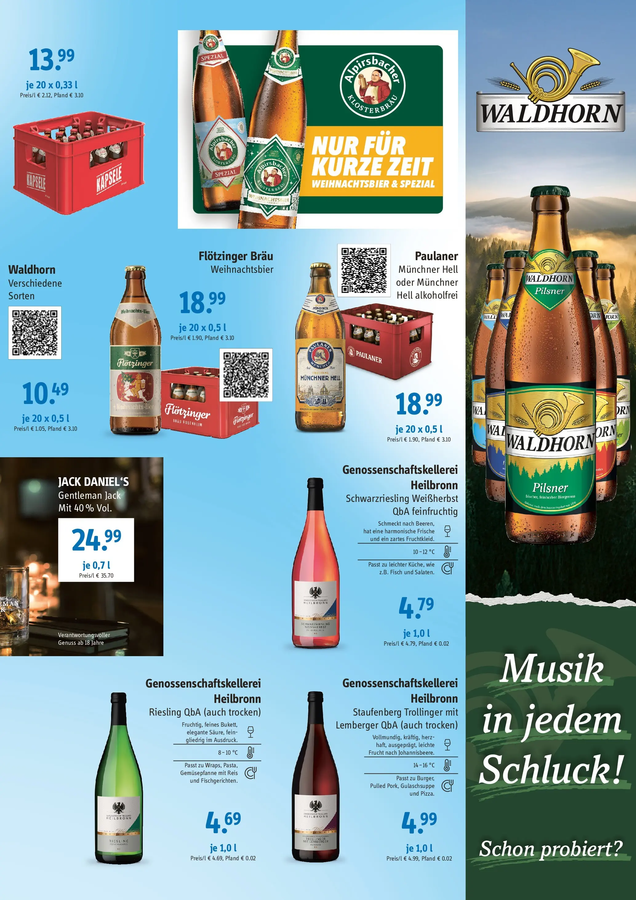 Entdecke - Getränke Mangold: Angebote (ab 26.10.2025) zum Blättern | Seite: 3 | Produkte: Jack Daniel's, Fisch, Reis, Paulaner