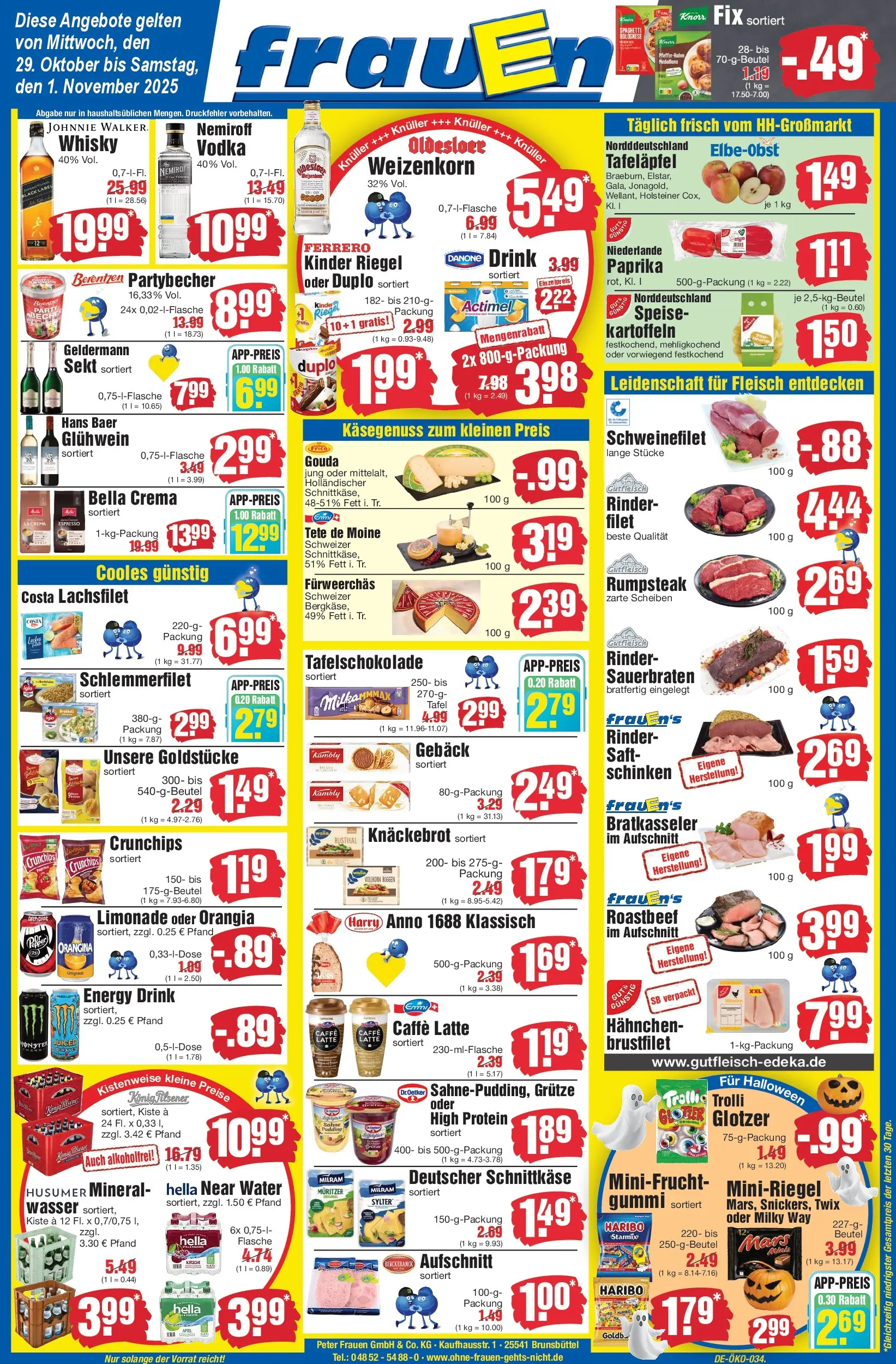 Edeka prospekt Heide	 (ab 29.10.2025) » Angebote Online | Seite: 1 | Produkte: Rumpsteak, Limonade, Kinder riegel, Wasser