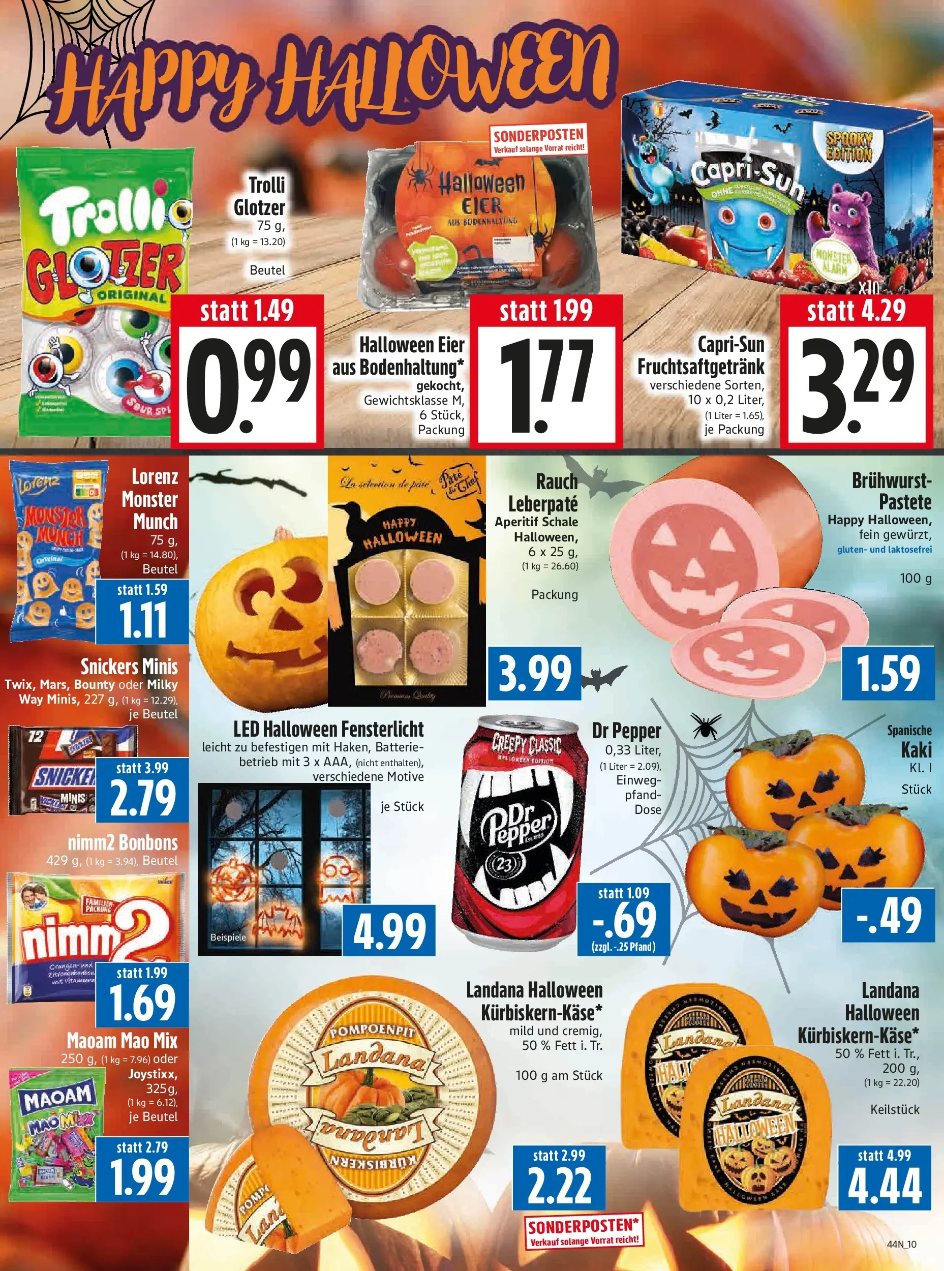 Entdecke - Edeka Hahner: Wochenangebote (ab 26.10.2025) zum Blättern | Seite: 12 | Produkte: Batterie, Snickers, Monster, Kaki