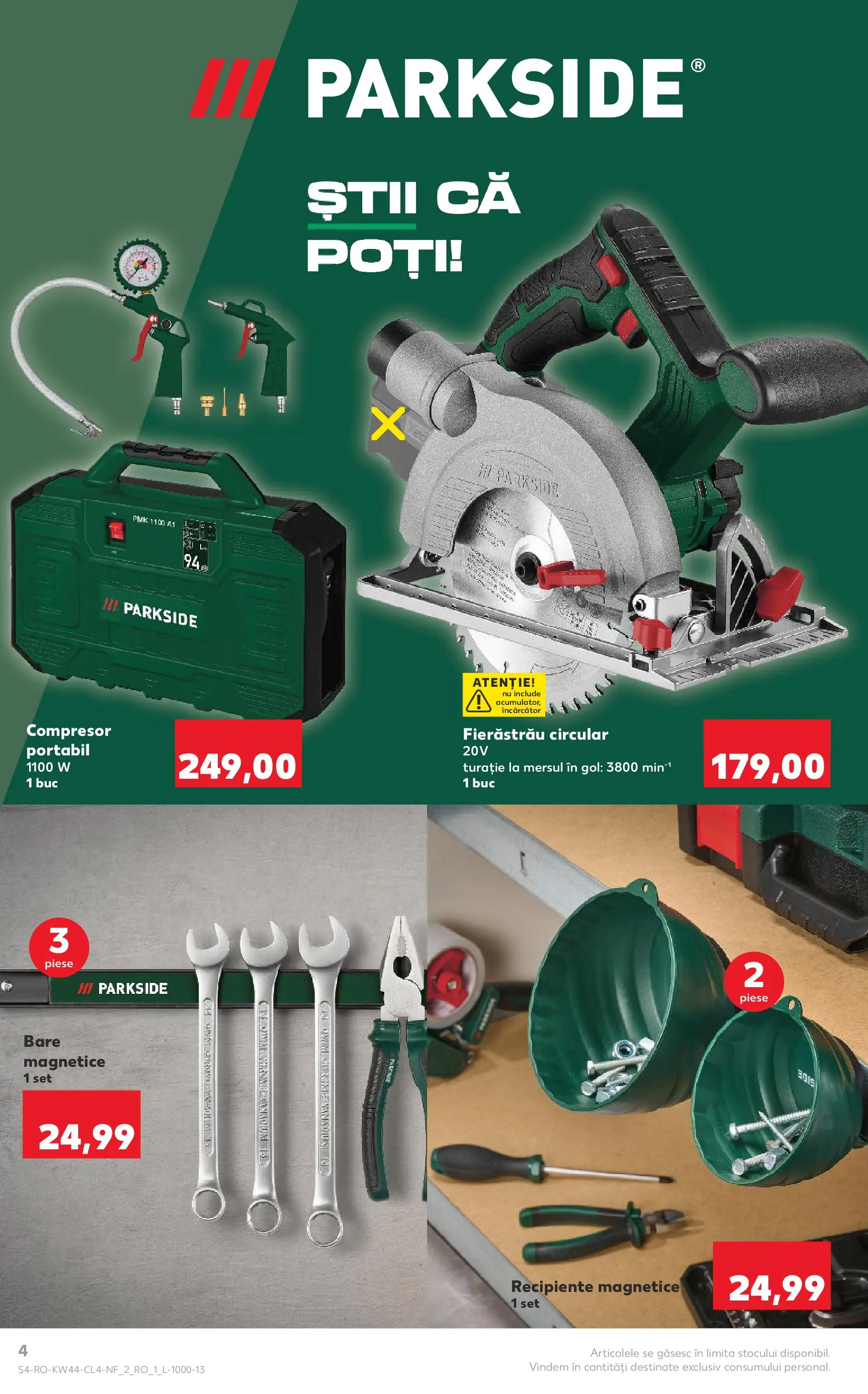 Catalog Kaufland - Constanța 29.10.2025 - Revista si Oferta | Pagină: 4 | Produse: Încărcător, Recipiente