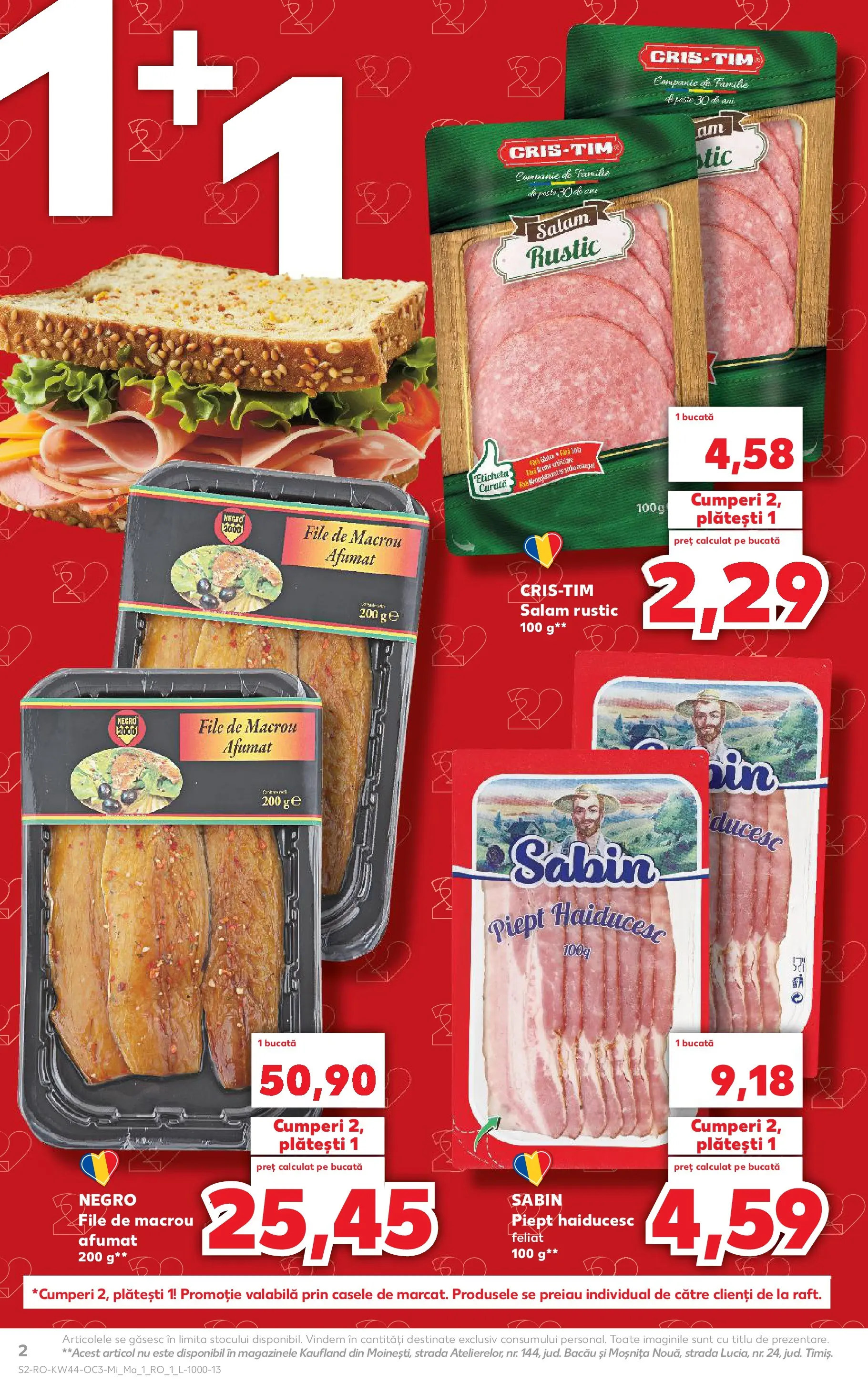 Catalog Kaufland - Constanța 28.10.2025 - Revista si Oferta | Pagină: 2 | Produse: Bacon, Salam