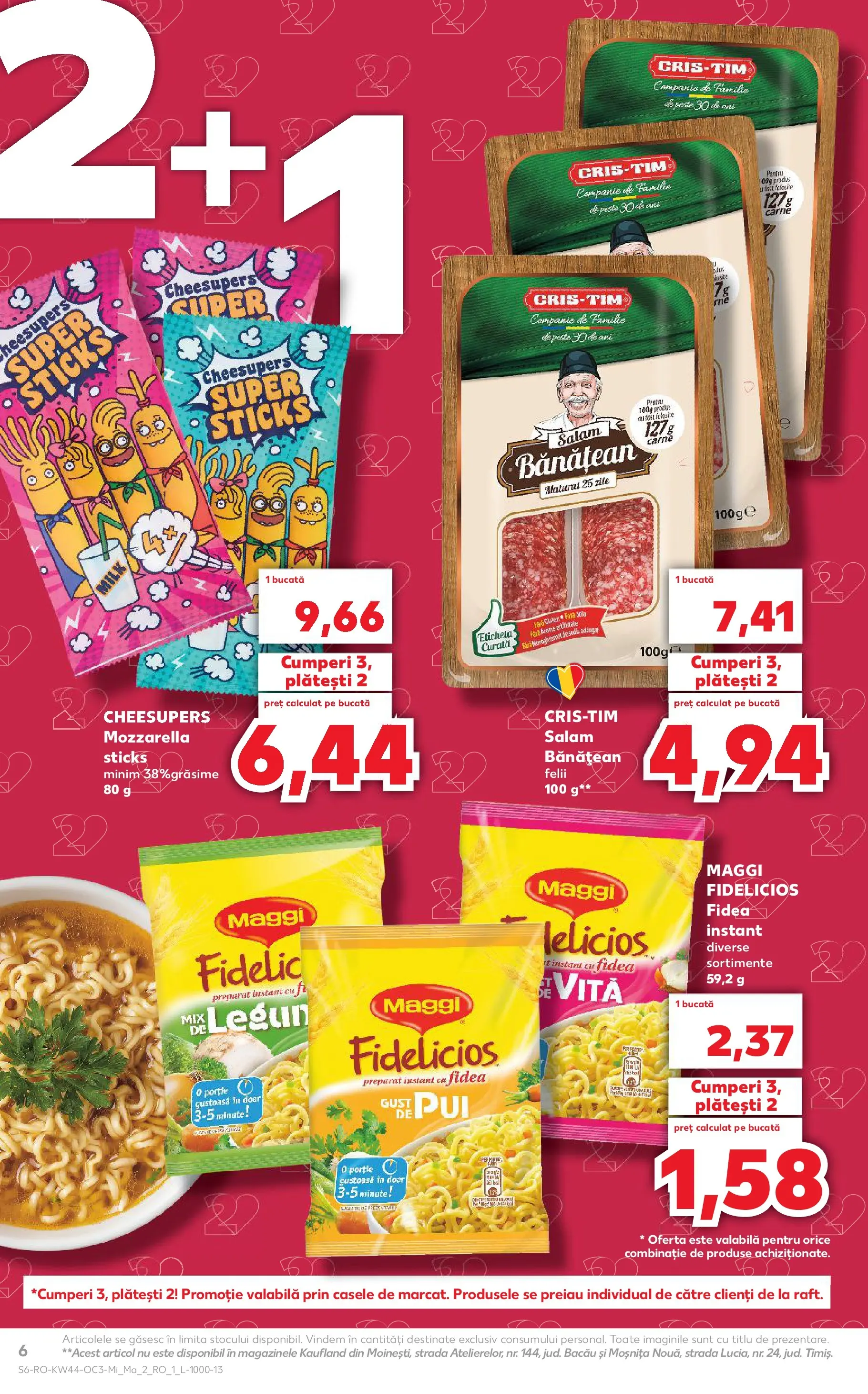 Catalog Kaufland - Constanța 28.10.2025 - Revista si Oferta | Pagină: 6 | Produse: Hacıyatmaz Kedi Oyuncağı, Mozzarella, Salam