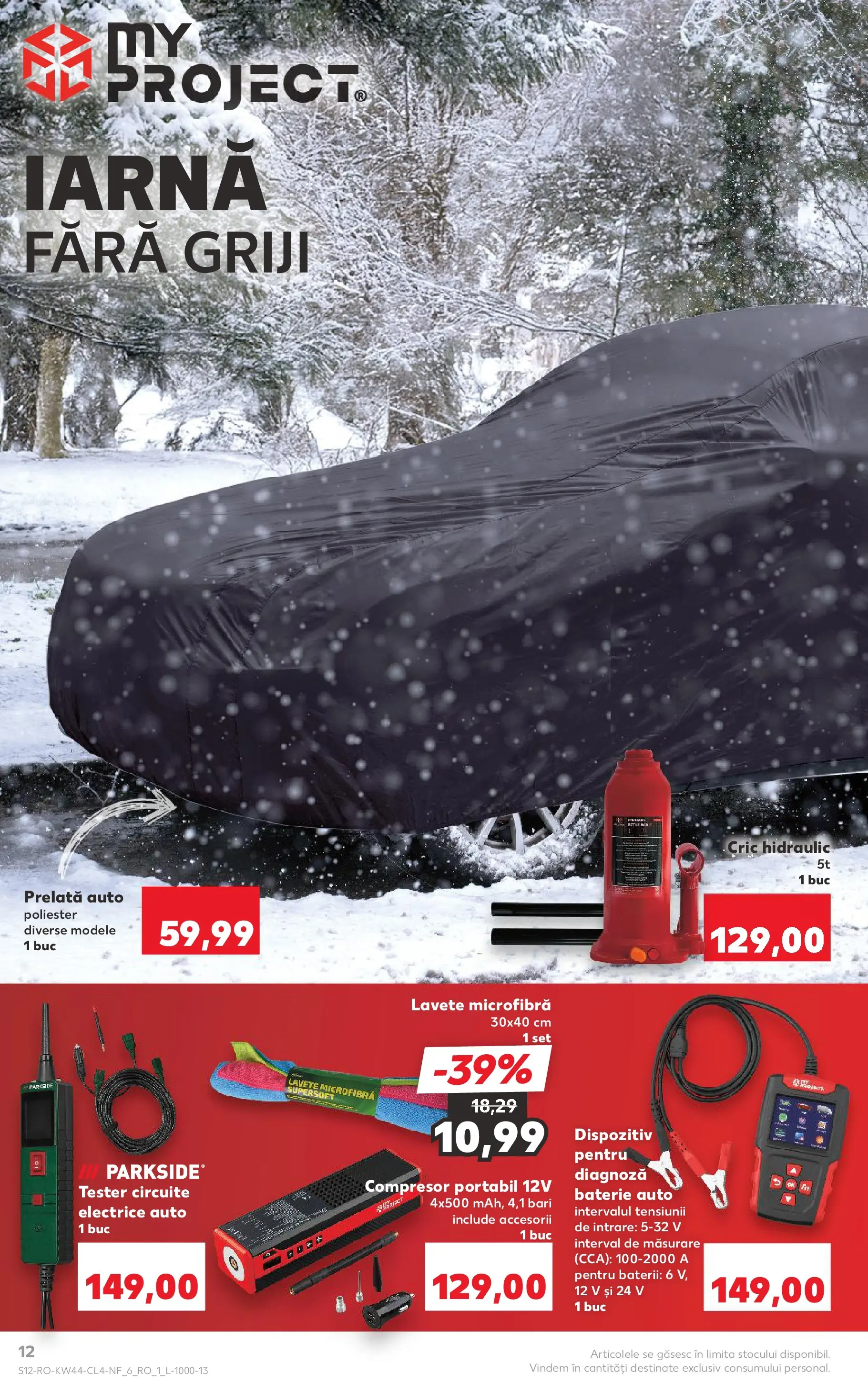 Catalog Kaufland - Constanța 29.10.2025 - Revista si Oferta | Pagină: 12 | Produse: Baterie, Baterii, Lavete