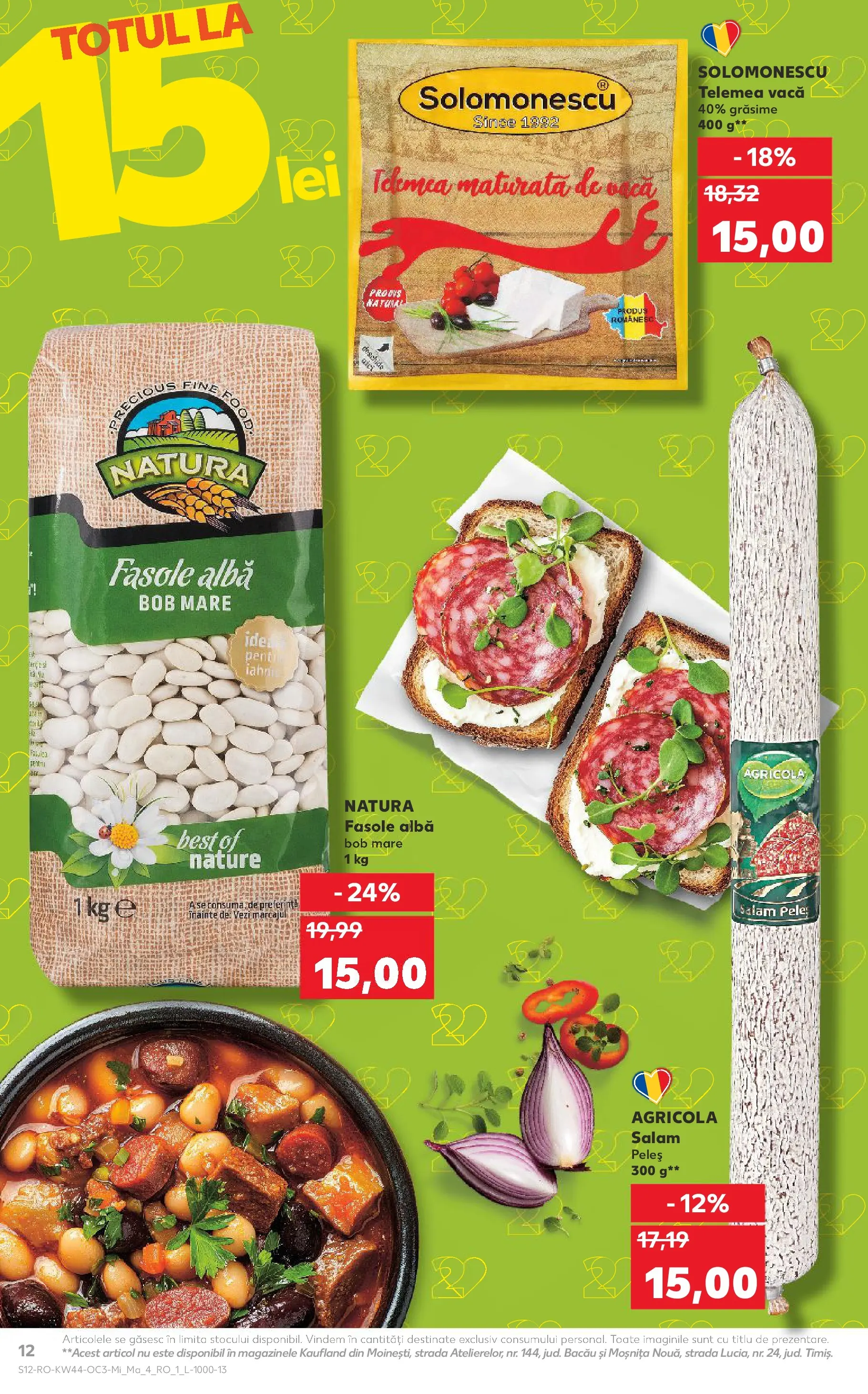 Catalog Kaufland - Constanța 28.10.2025 - Revista si Oferta | Pagină: 12 | Produse: Salam, Fasole albă