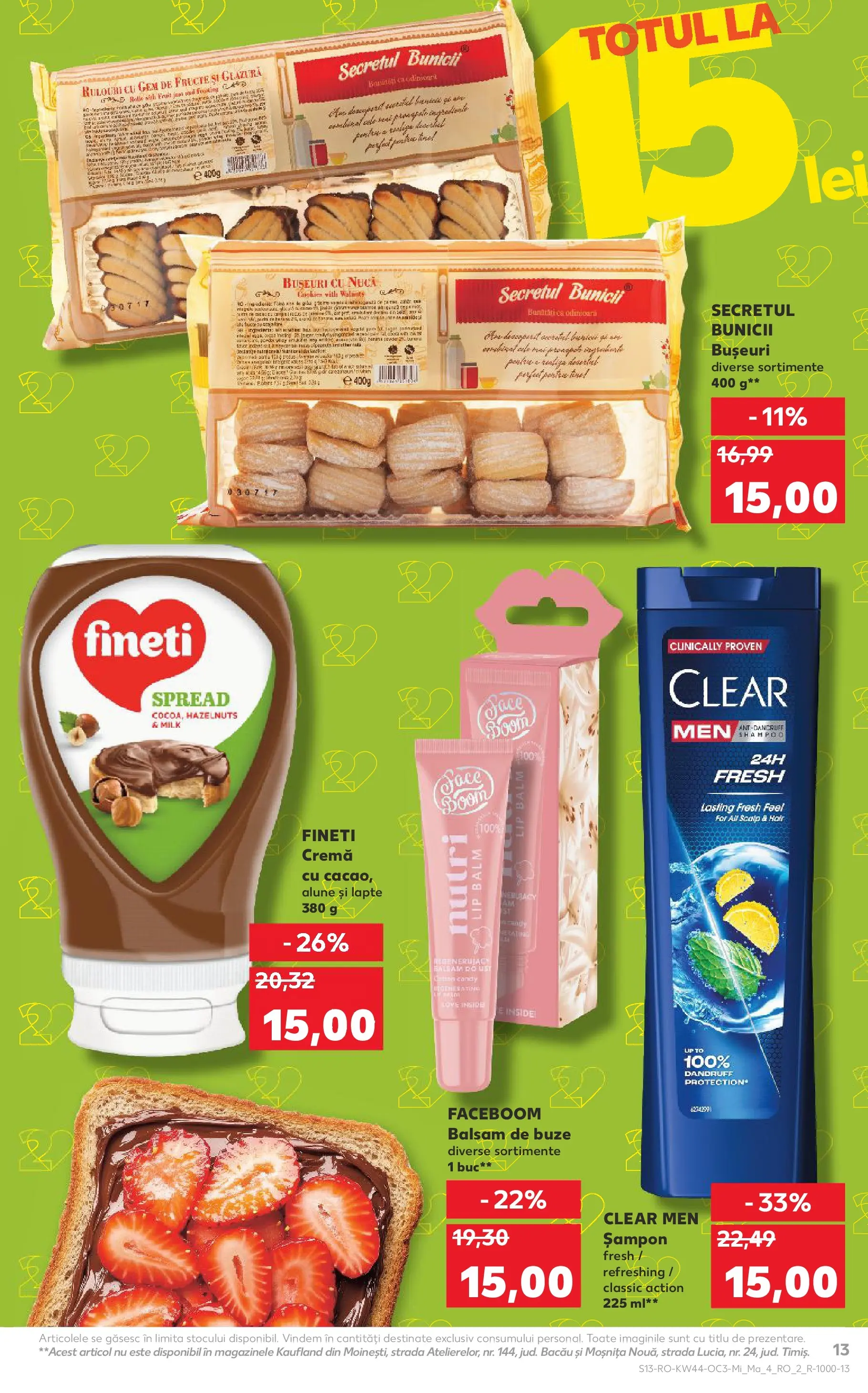 Catalog Kaufland - Constanța 28.10.2025 - Revista si Oferta | Pagină: 13 | Produse: Simit, Șampon, Gem, Lapte