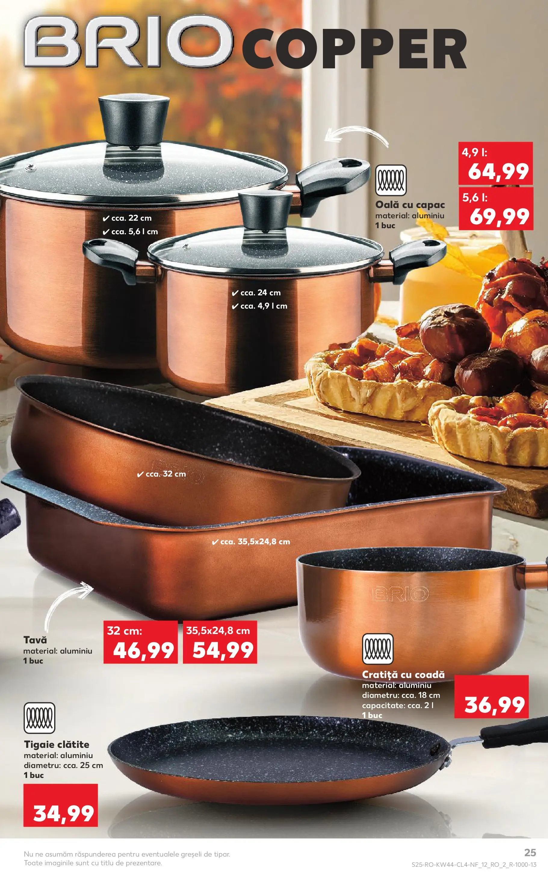 Catalog Kaufland - Constanța 29.10.2025 - Revista si Oferta | Pagină: 25 | Produse: Tigaie, Cratiță, Oală, Clătite
