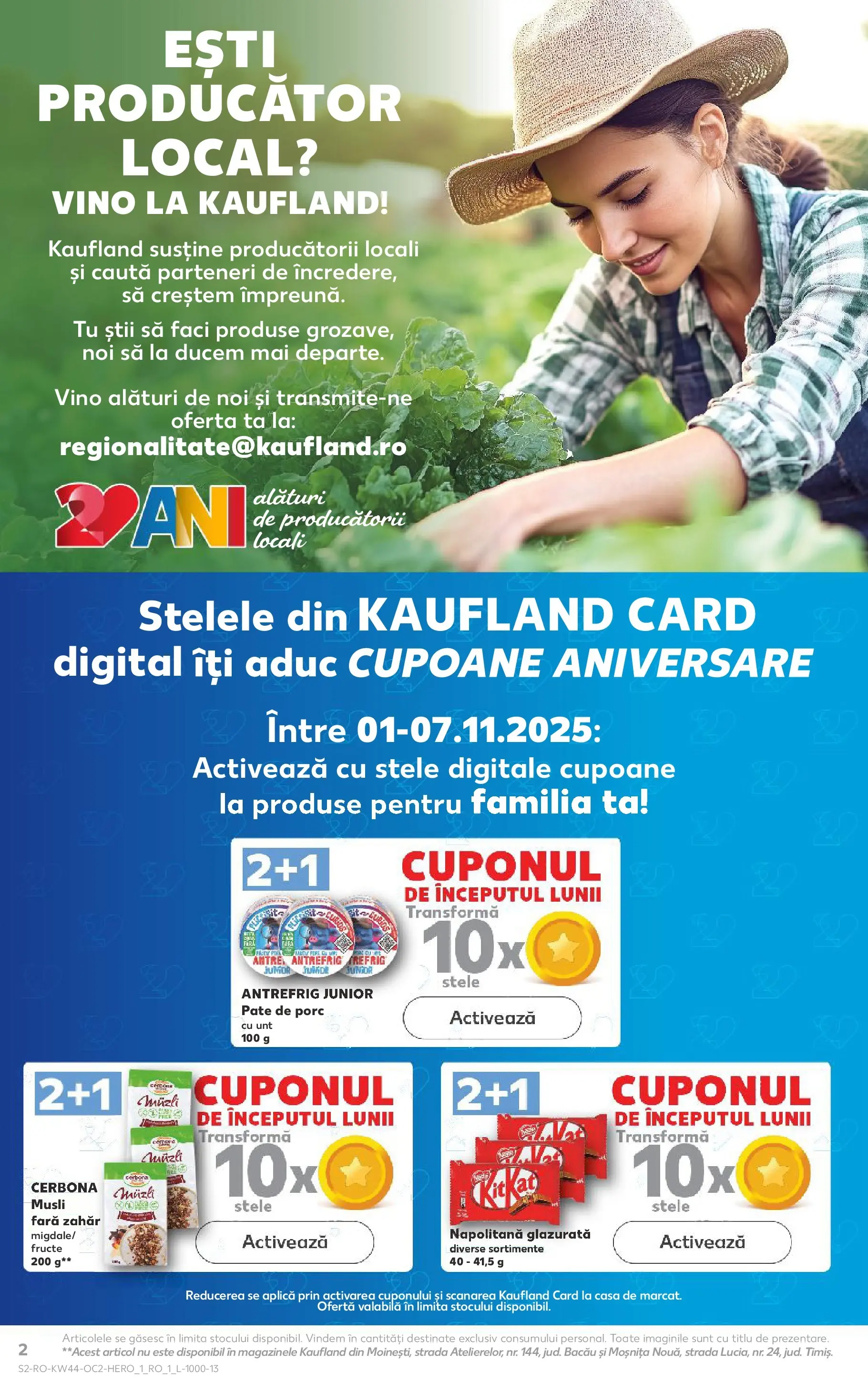 Catalog Kaufland - Târgu Mureș 28.10.2025 || Revista si Oferte | Pagină: 2 | Produse: Pate, Unt, Fructe, Zahăr Catalog Kaufland - Târgu Mureș 28.10.2025 - Revista si Oferta | Pagină: 2 | Produse: Pate, Unt, Fructe, Zahăr