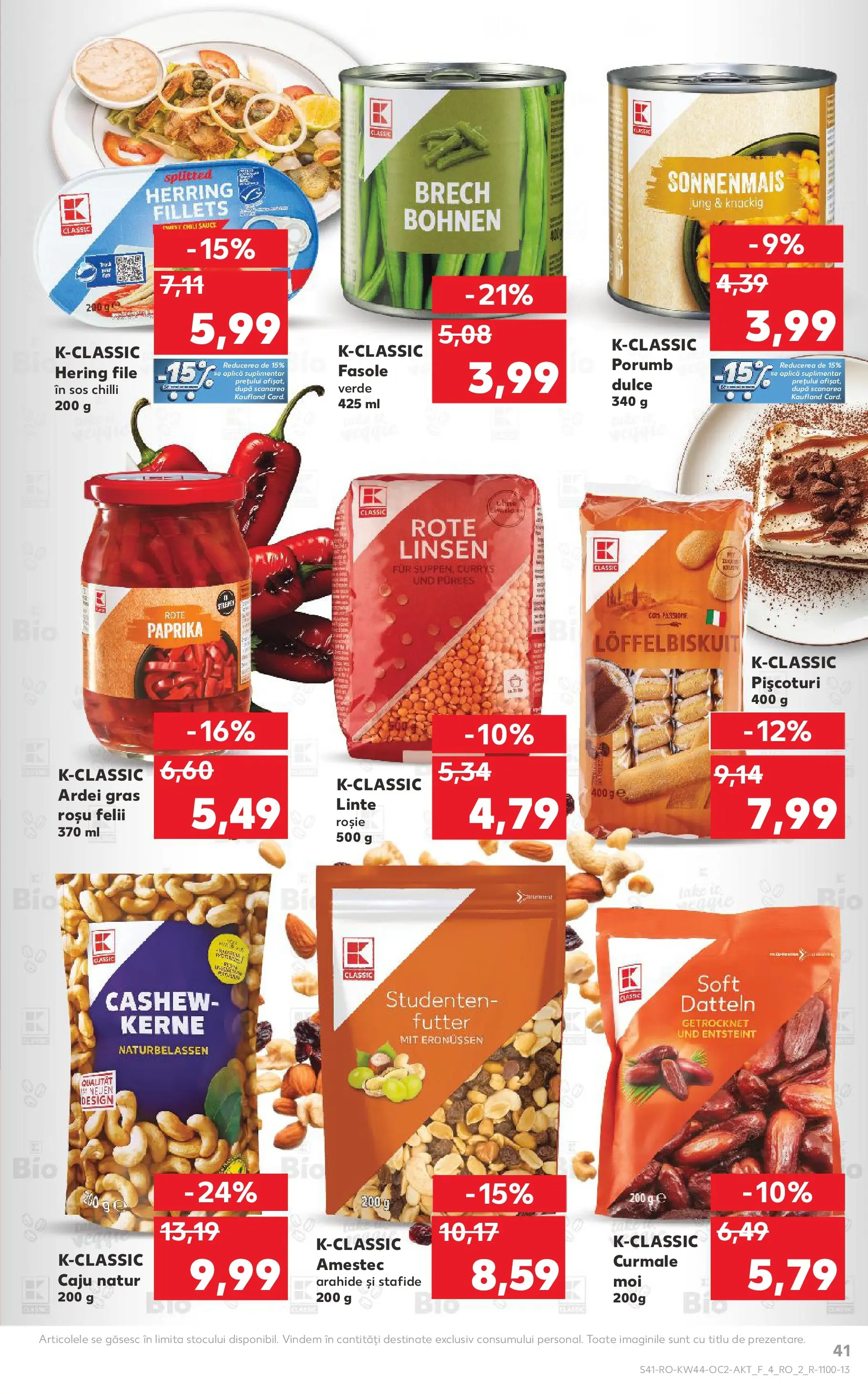 Catalog Kaufland - Târgu Mureș 28.10.2025 || Revista si Oferte | Pagină: 41 | Produse: Ardei, Fasole verde, Stafide, Sos Catalog Kaufland - Târgu Mureș 28.10.2025 - Revista si Oferta | Pagină: 41 | Produse: Ardei, Fasole verde, Stafide, Sos