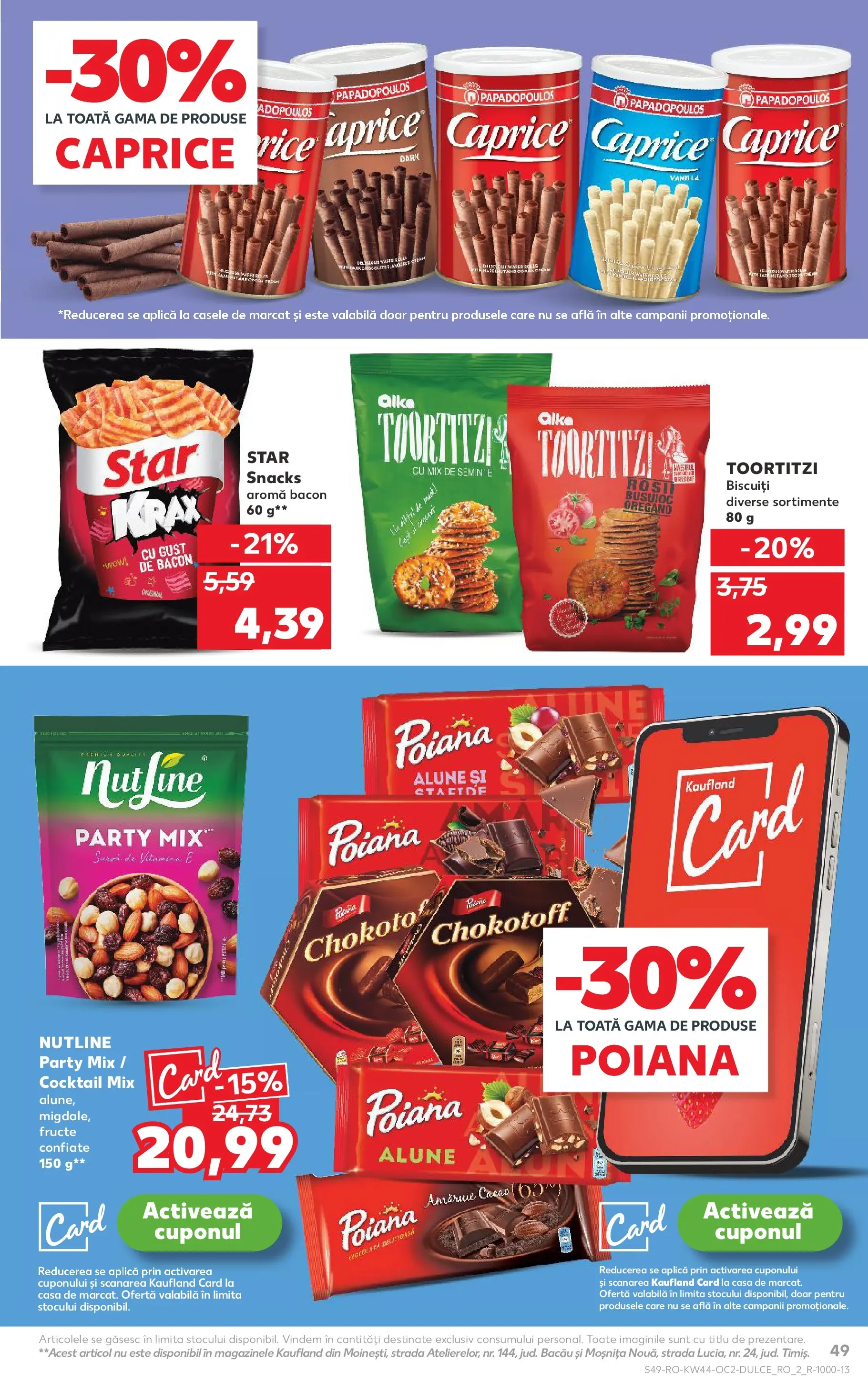 Catalog Kaufland - Târgu Mureș 28.10.2025 || Revista si Oferte | Pagină: 49 | Produse: Semințe, Alune, Cocktail, Fructe Catalog Kaufland - Târgu Mureș 28.10.2025 - Revista si Oferta | Pagină: 49 | Produse: Semințe, Alune, Cocktail, Fructe