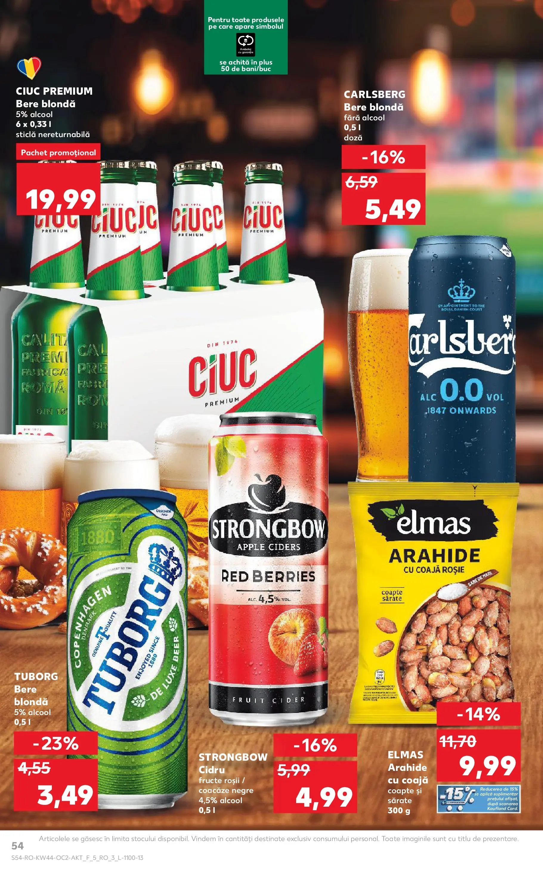 Catalog Kaufland - Comarnic 28.10.2025 || Revista si Oferte | Pagină: 54 | Produse: Arahide, Bere, Fructe, Sare Catalog Kaufland - Comarnic 28.10.2025 - Revista si Oferta | Pagină: 54 | Produse: Arahide, Bere, Fructe, Sare