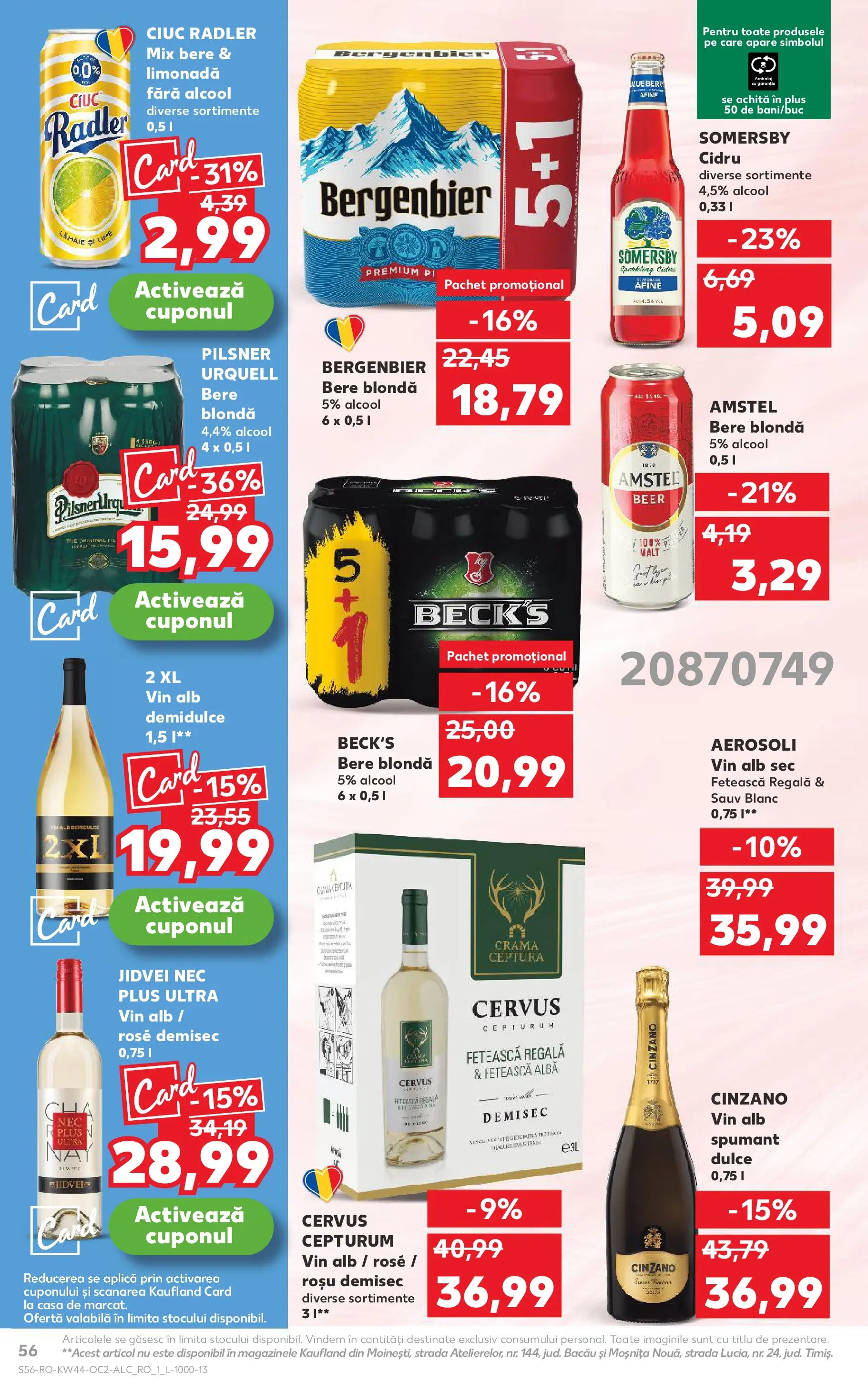 Catalog Kaufland - Târgu Mureș 28.10.2025 || Revista si Oferte | Pagină: 56 | Produse: Lime, Afine, Bere, Lămâie Catalog Kaufland - Târgu Mureș 28.10.2025 - Revista si Oferta | Pagină: 56 | Produse: Lime, Afine, Bere, Lămâie