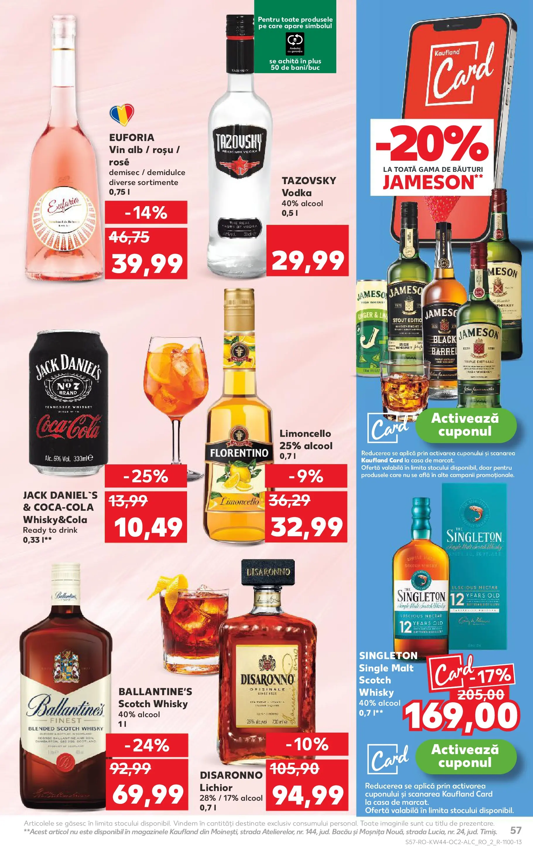Catalog Kaufland - Ploiești 28.10.2025 || Revista si Oferte | Pagină: 57 | Produse: Lichior, Vin, Vodka, Whiskey Catalog Kaufland - Ploiești 28.10.2025 - Revista si Oferta | Pagină: 57 | Produse: Lichior, Vin, Vodka, Whiskey