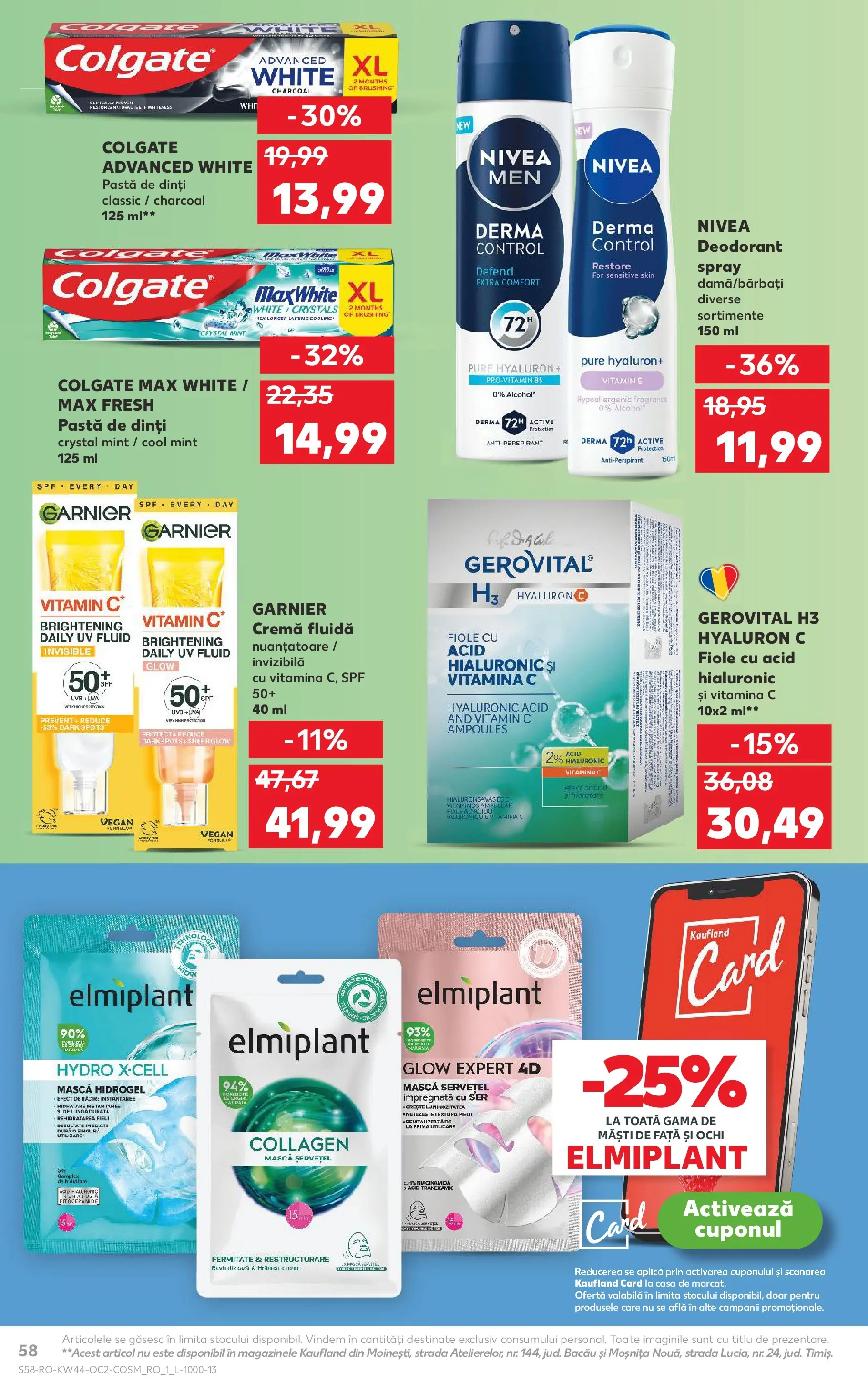 Catalog Kaufland - Târgu Mureș 28.10.2025 || Revista si Oferte | Pagină: 58 | Produse: Cremă, Deodorant, Antiperspirant, Pastă de dinți Catalog Kaufland - Târgu Mureș 28.10.2025 - Revista si Oferta | Pagină: 58 | Produse: Cremă, Deodorant, Antiperspirant, Pastă de dinți