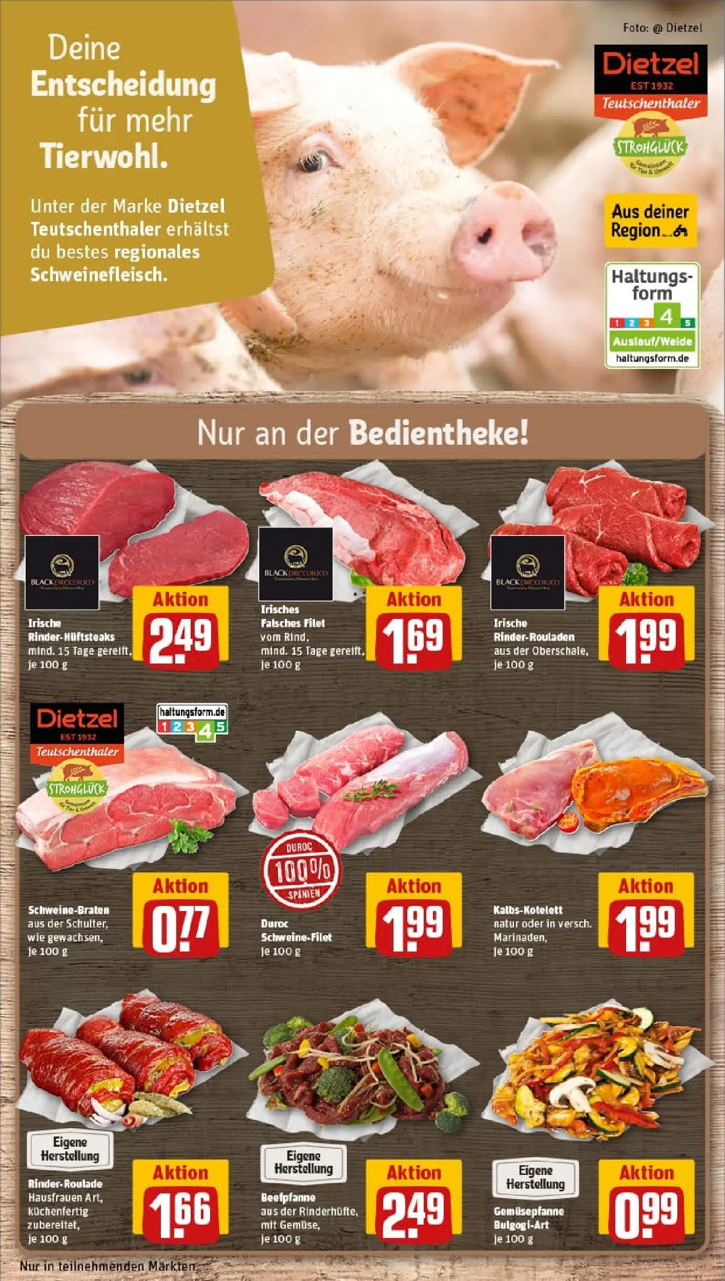 REWE Prospekt ab 26.10.2025 zum Blättern » Angebote | Seite: 12 | Produkte: Rinderrouladen, Schweinefilet, Gemüse, Steak