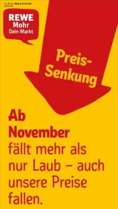Rewe prospekt Homberg / Efze	 ab 26.10.2025 gültig