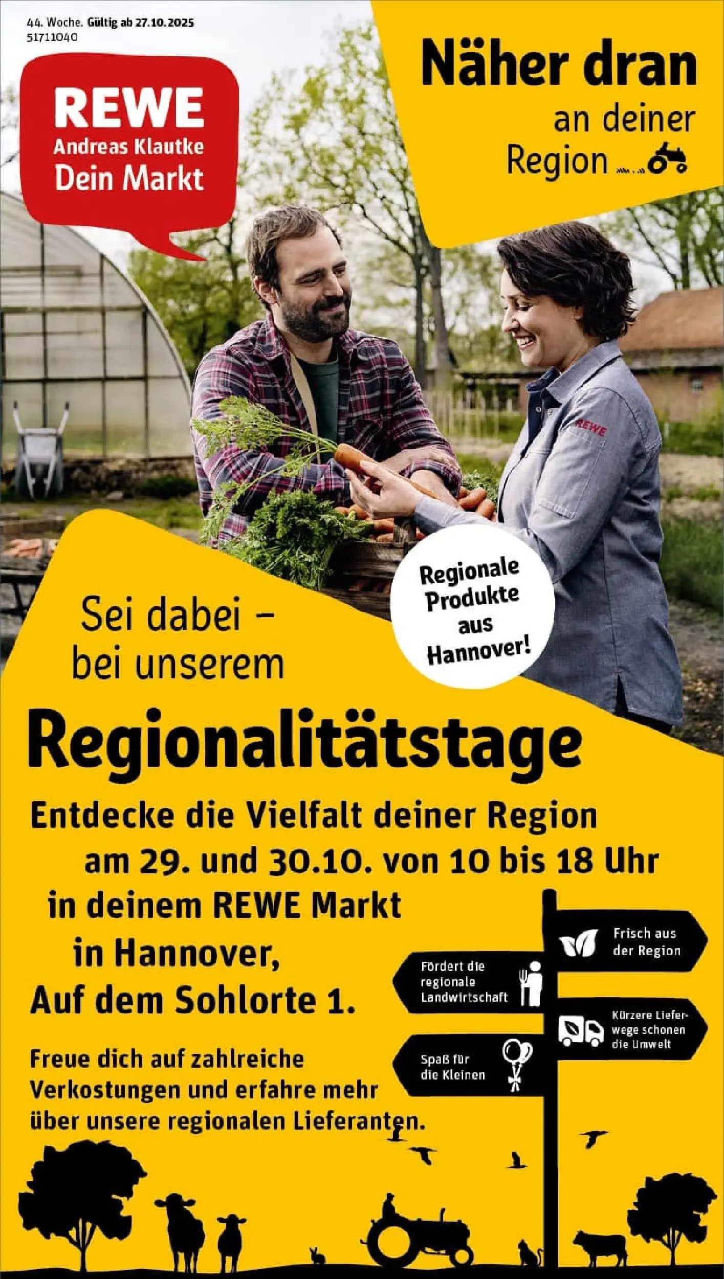 REWE Prospekt ab 26.10.2025 zum Blättern » Angebote | Seite: 1 | Produkte: Uhr