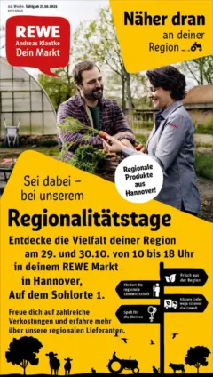 Rewe prospekt Hannover/Wettbergen	 ab 26.10.2025 gültig