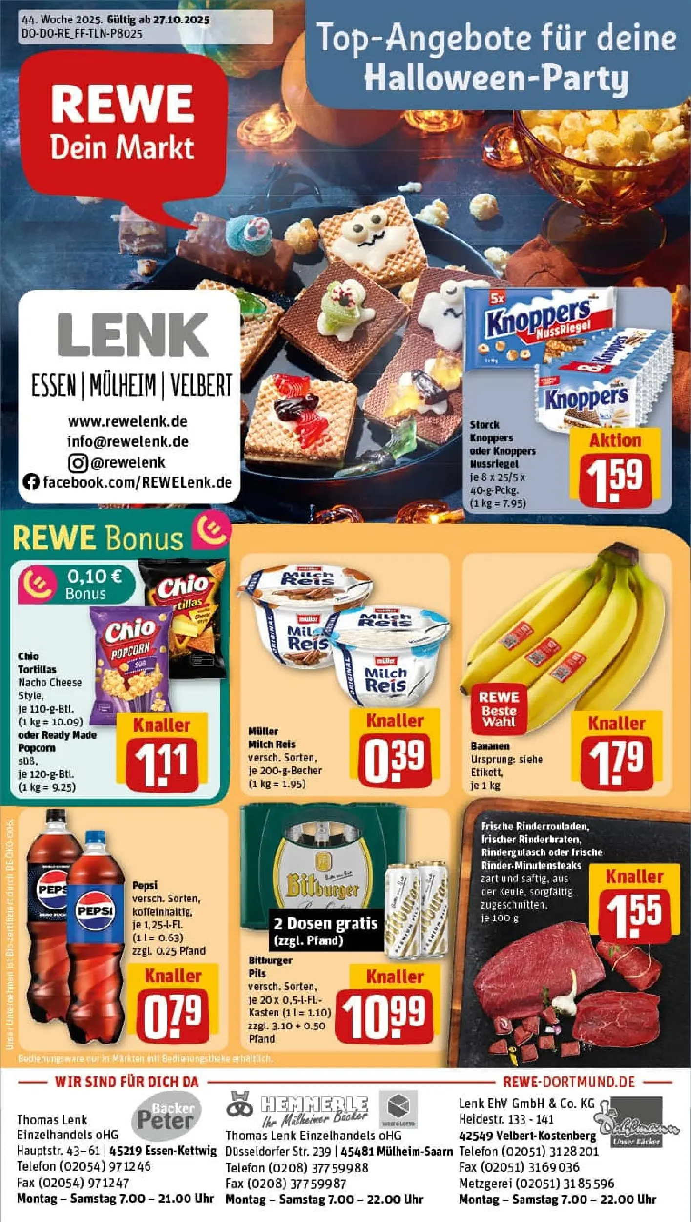 REWE Prospekt ab 26.10.2025 zum Blättern » Angebote | Seite: 1