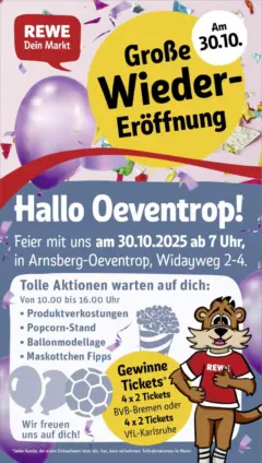 Rewe prospekt Arnsberg / Oeventrop	 ab 26.10.2025 gültig