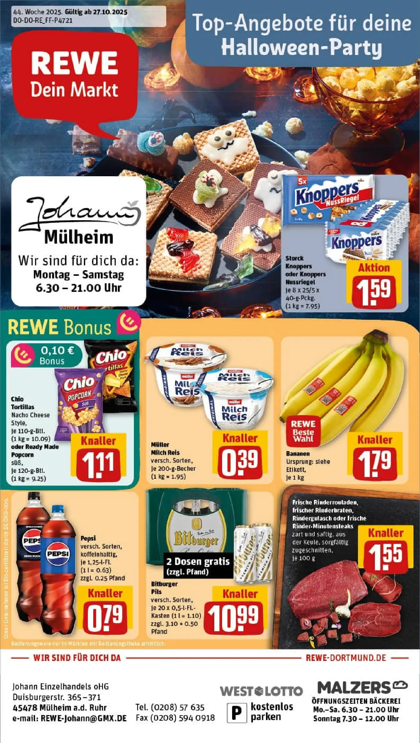REWE Prospekt ab 26.10.2025 zum Blättern » Angebote | Seite: 1