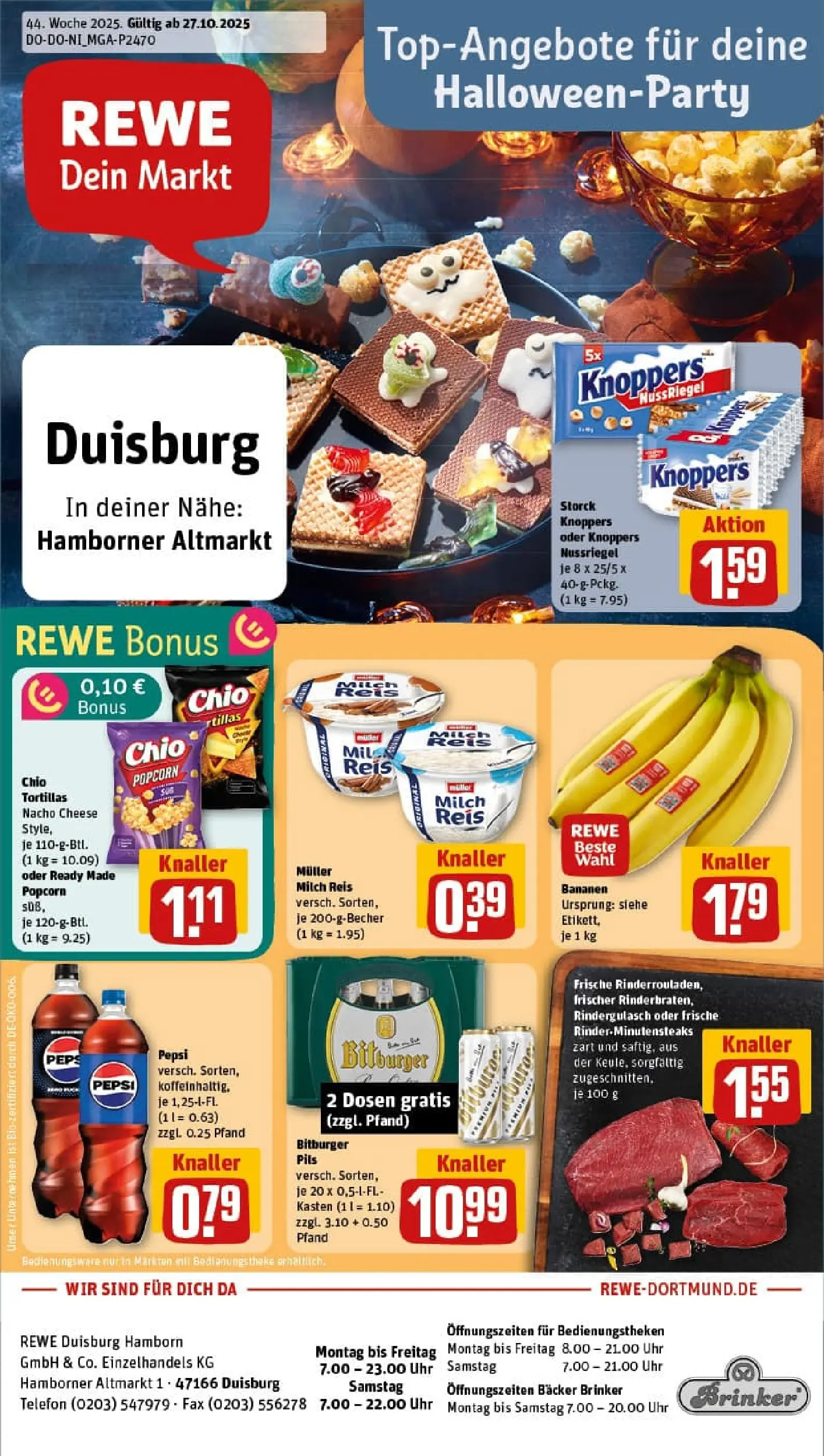 REWE Prospekt ab 26.10.2025 zum Blättern » Angebote | Seite: 1