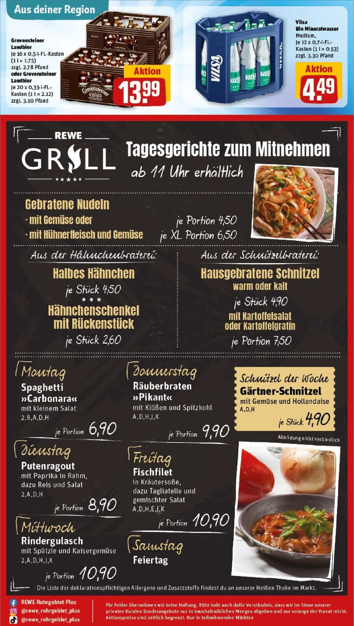 REWE Prospekt ab 26.10.2025 zum Blättern » Angebote | Seite: 35 | Produkte: Hahnchen, Gemüse, Paprika, Hühnerfleisch