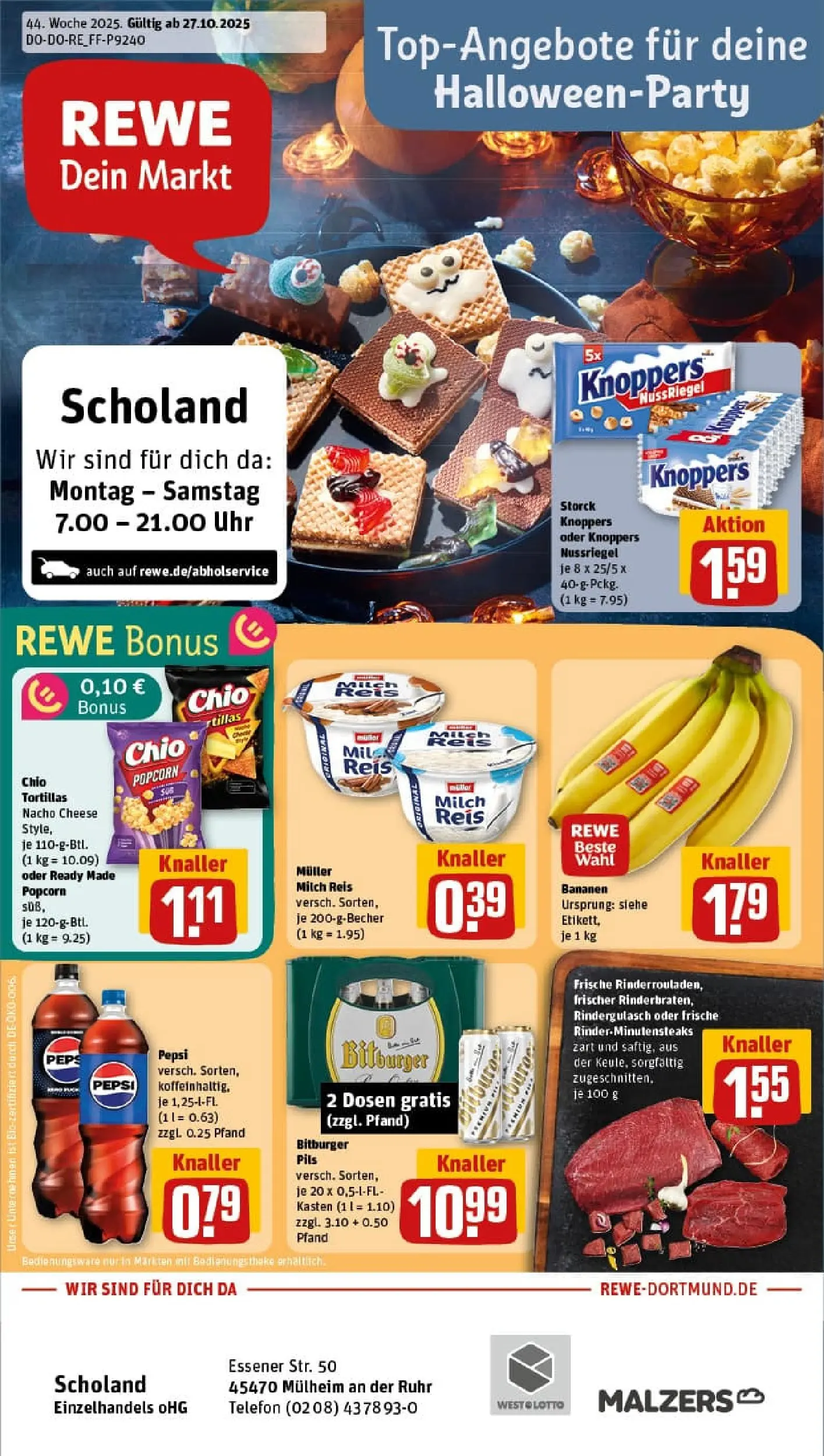 REWE Prospekt ab 26.10.2025 zum Blättern » Angebote | Seite: 1