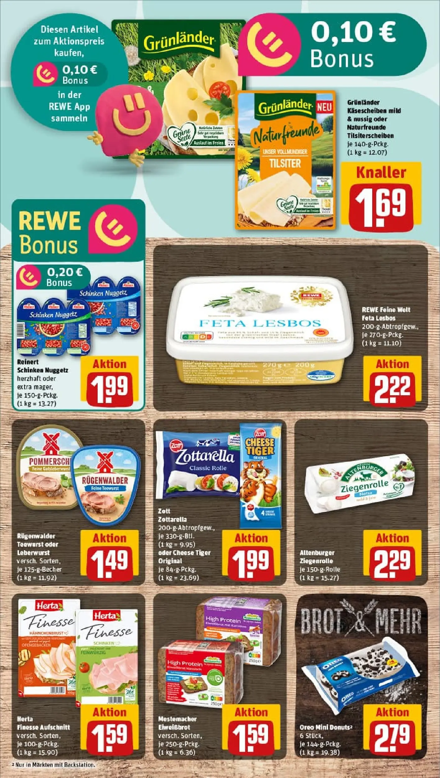 REWE Prospekt ab 26.10.2025 zum Blättern » Angebote | Seite: 11 | Produkte: Feta, Grunlander, Schinken, Hahnchenbrust