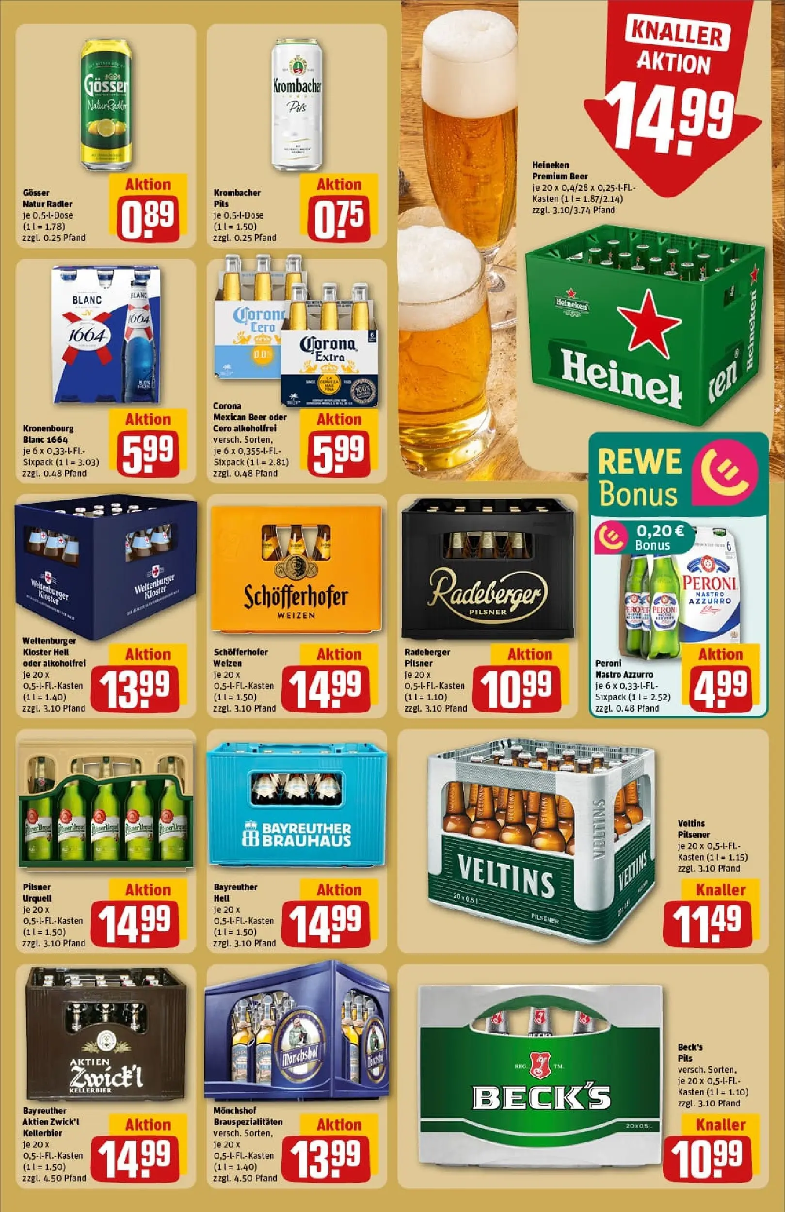 REWE Prospekt ab 26.10.2025 zum Blättern » Angebote | Seite: 19 | Produkte: Pils, Heineken, Pilsner urquell, Veltins