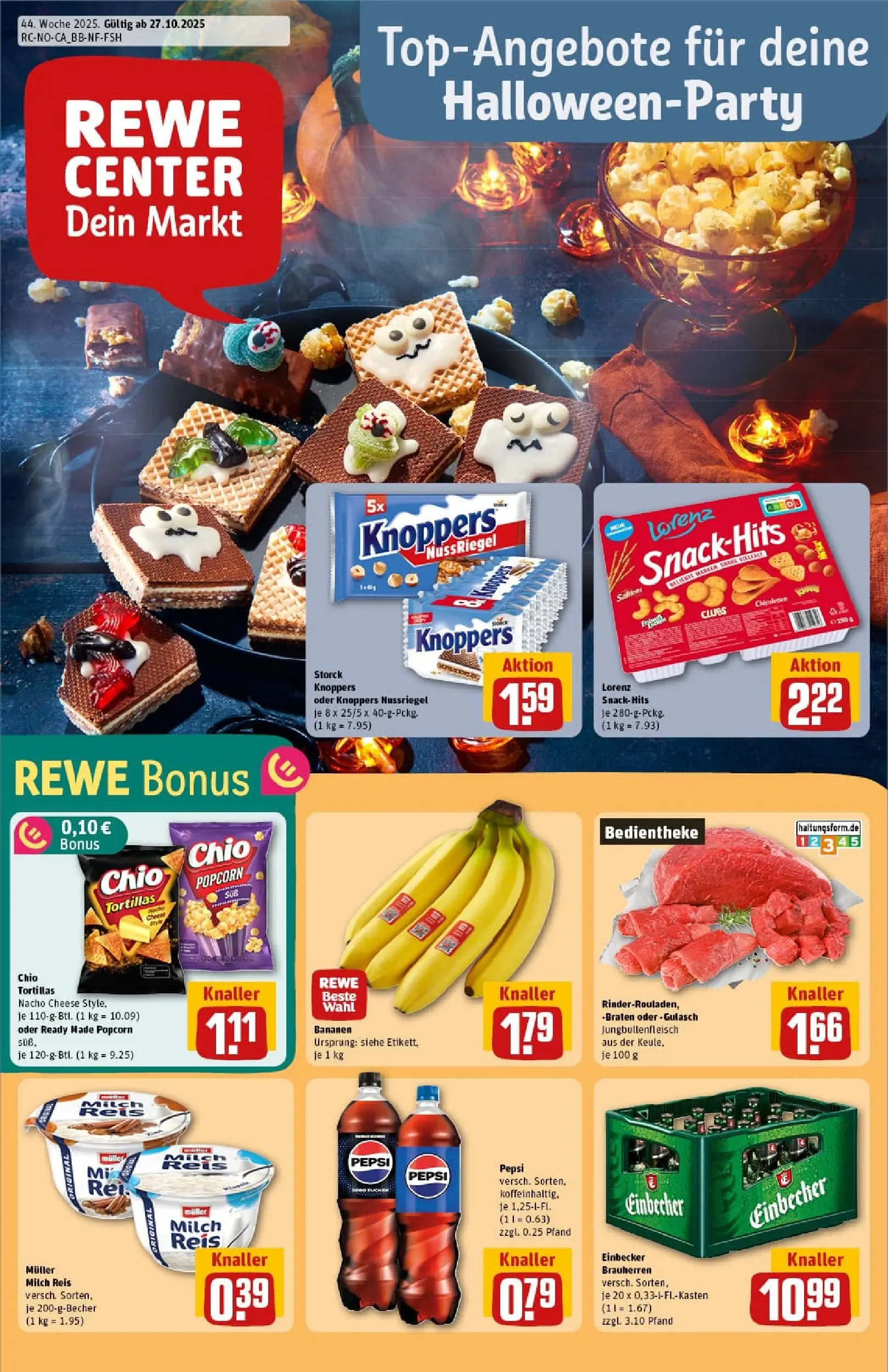 REWE Prospekt ab 26.10.2025 zum Blättern » Angebote | Seite: 1