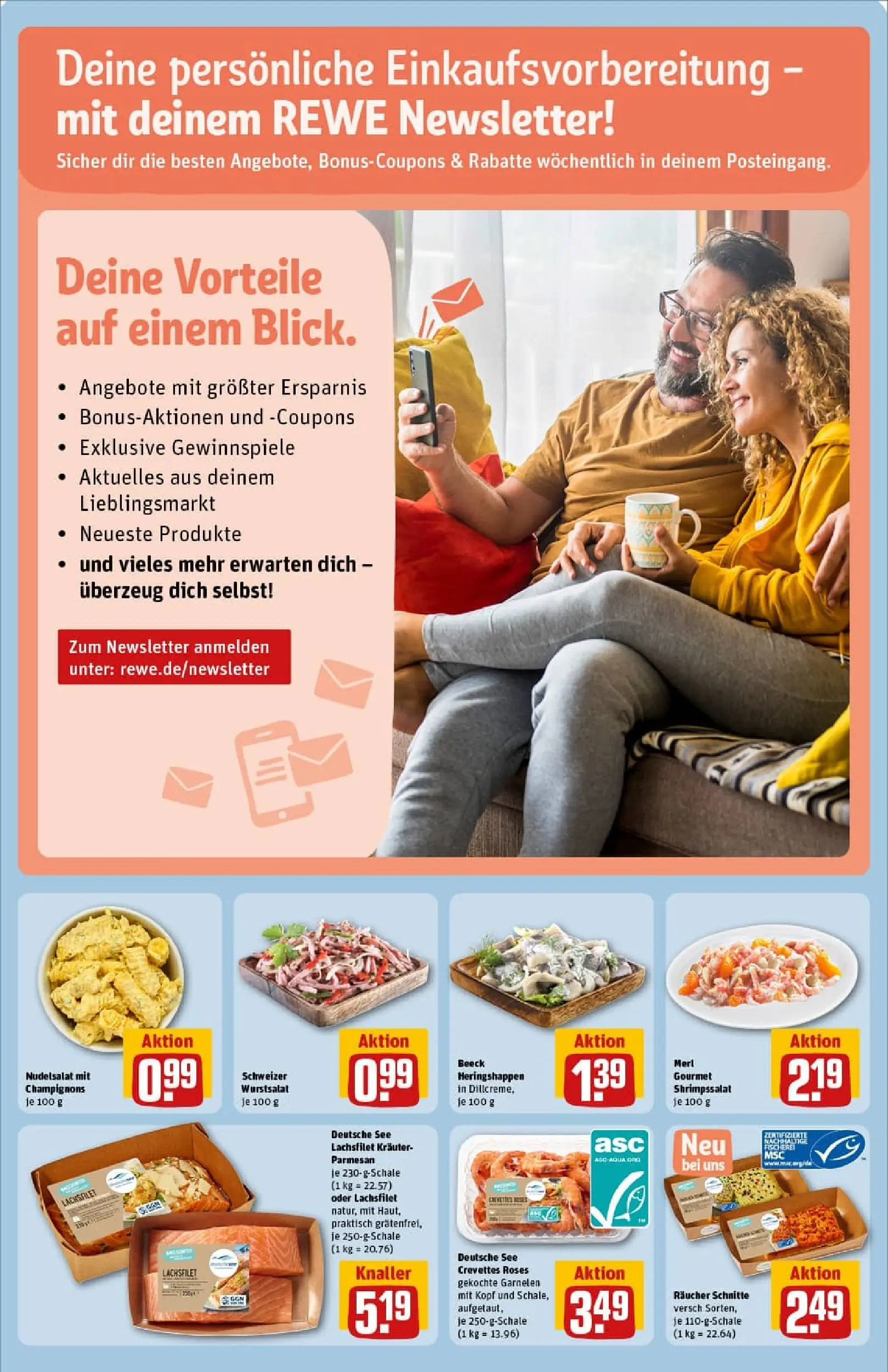 REWE Prospekt ab 26.10.2025 zum Blättern » Angebote | Seite: 14 | Produkte: Garnelen, Champignons