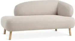 JYSK Диван STADIL отворен край ляв овал бежов текстил