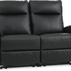 JYSK Canapea ABILDSKOV 2 locuri electrică neagră