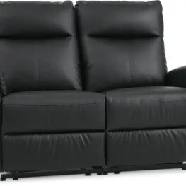 JYSK Canapea ABILDSKOV 2 locuri electrică neagră