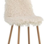 JYSK JYSK Scaun JONSTRUP imitație blană alb/stejar