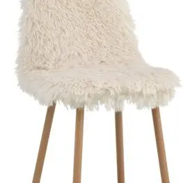 JYSK Scaun JONSTRUP imitație blană alb/stejar